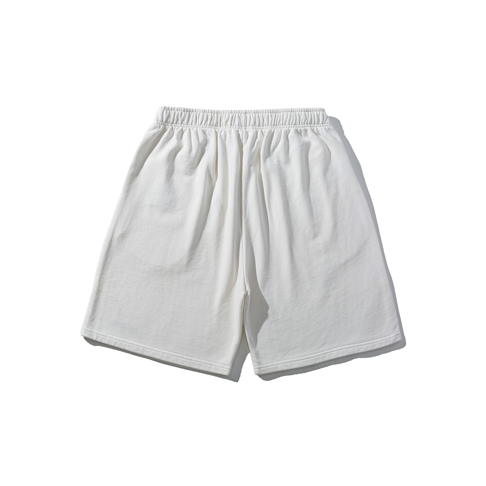 Men's Embroidered Casual Sweat Shorts - Relaxed Fit Cotton Knit