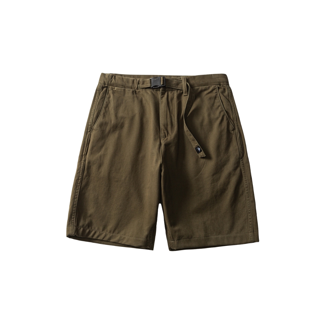 Men's Classic Chino Casual Shorts - Relaxed Fit Twill