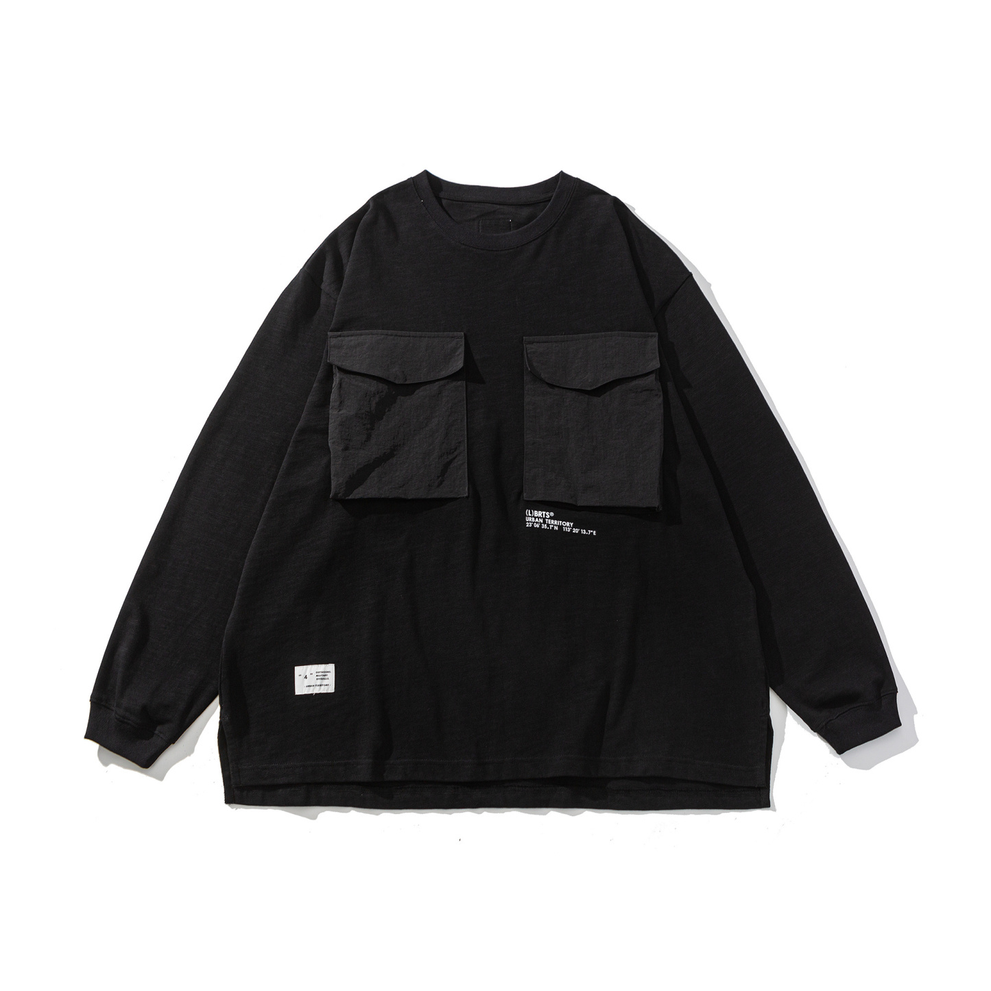 Men's Utility Long Sleeve T-Shirt with Multiple Pockets - Tactical Field Tee-Liberaturs