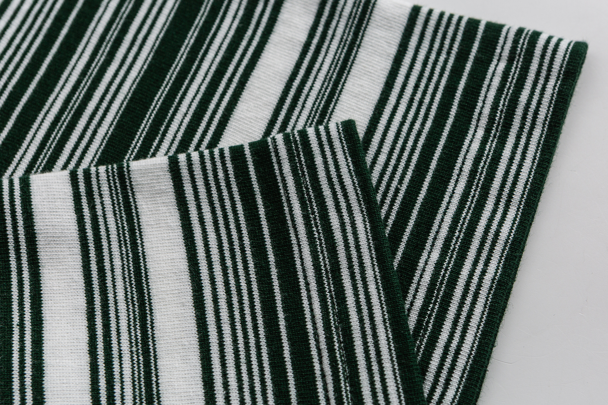 Men's Striped Graphic Crewneck T-shirt - Heavyweight Cotton