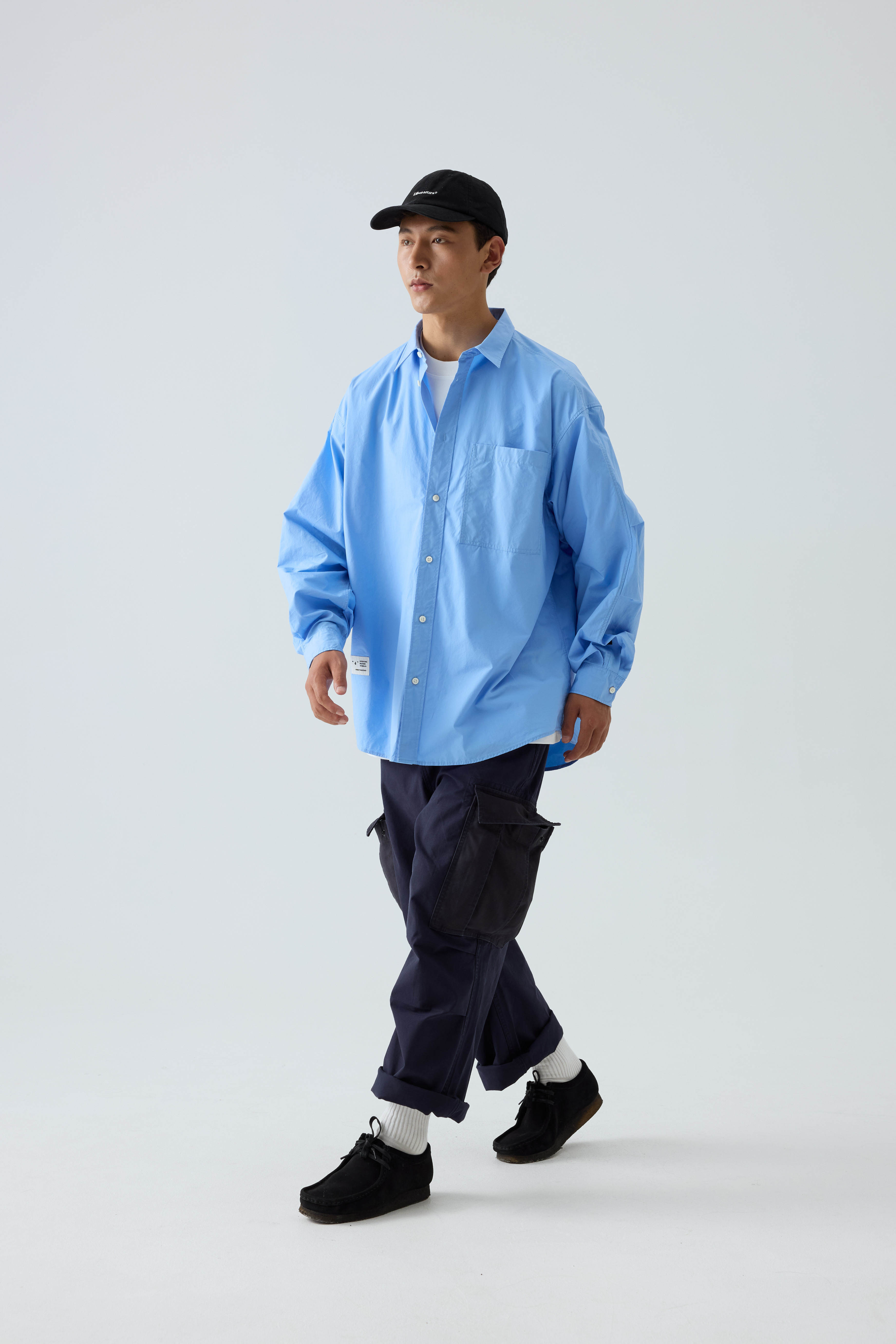 Men‘s Classic Utility Shirt - Oversized Pocket Shirt with Military Detail