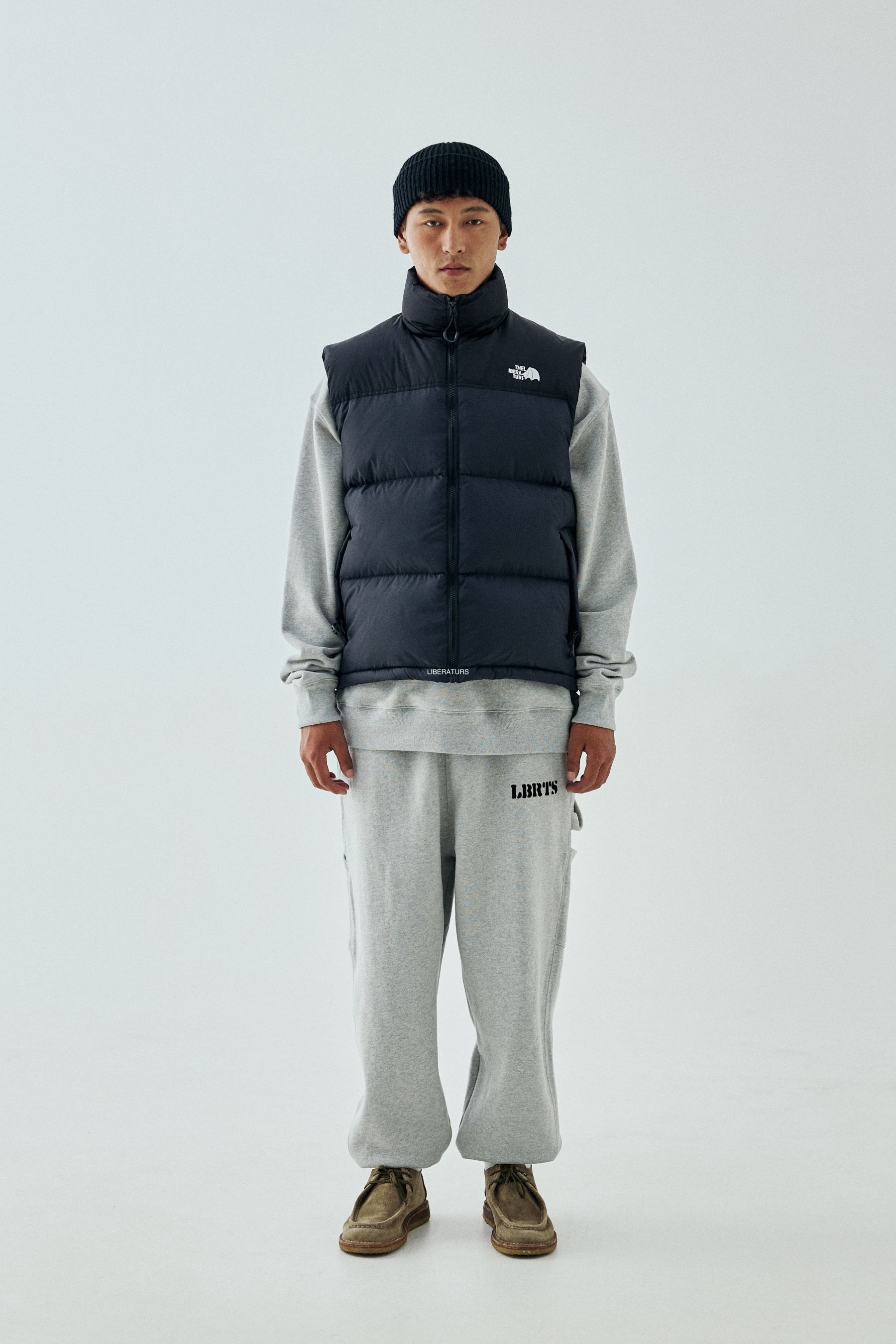 Men's Stand Collar Puffer Vest - Lightweight Thermal Insulation-Liberaturs