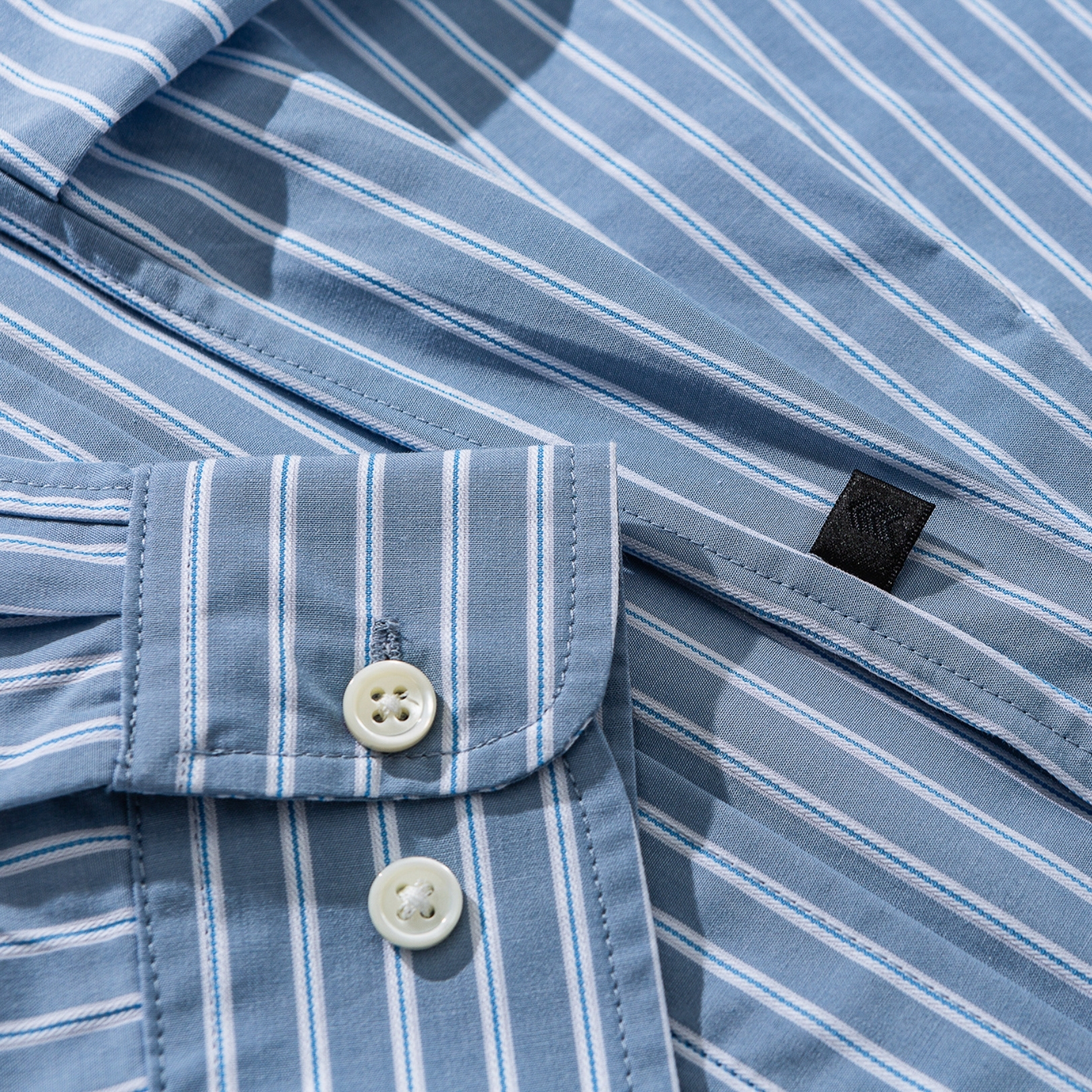 Men's Classic Pocket Shirt - Retro Military Oversized Stripe Shirt