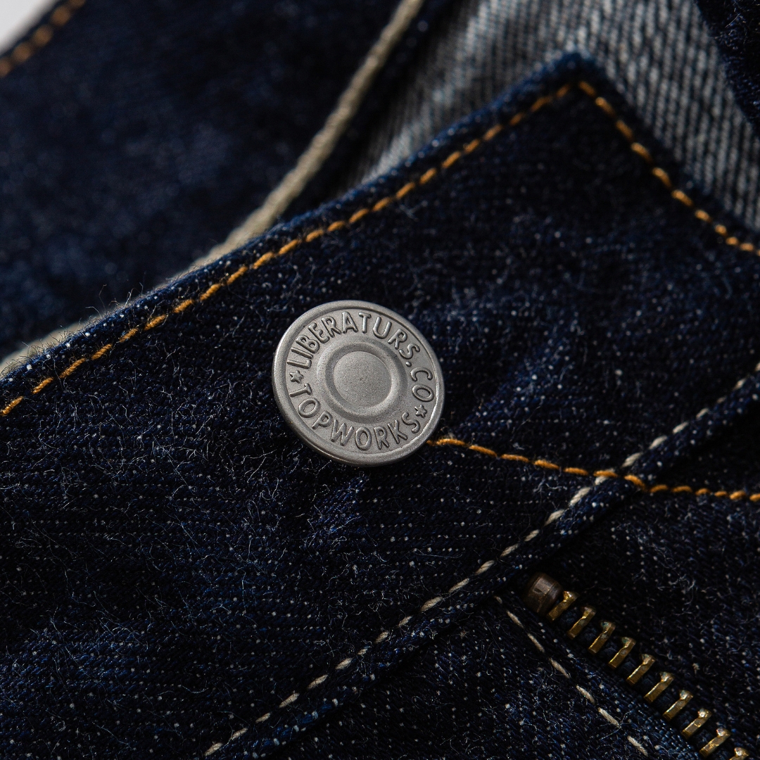 Men's Selvedge Denim Jeans - One-Wash Raw Denim with Comfort Fit