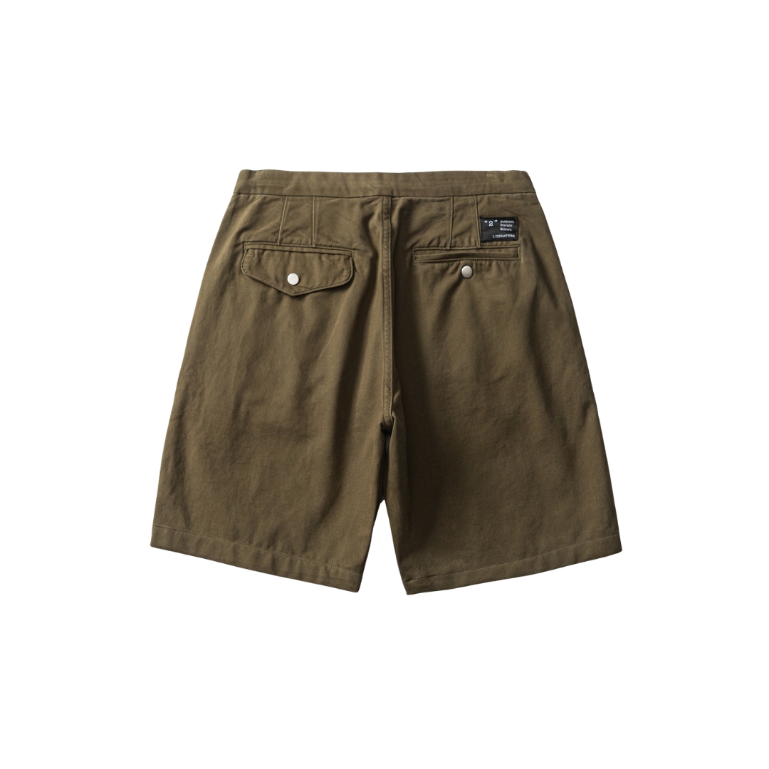 Men's Classic Chino Casual Shorts - Relaxed Fit Twill