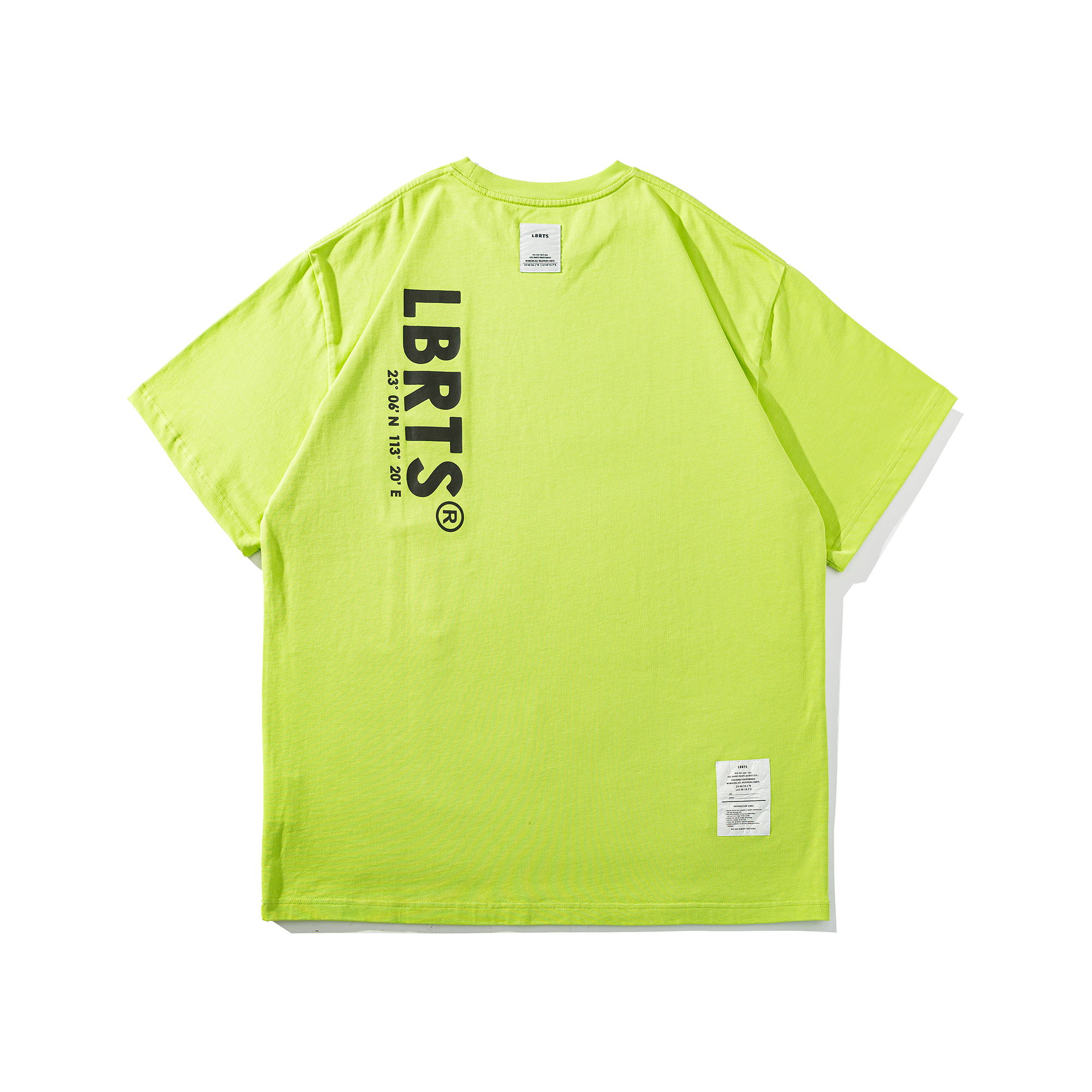 Men's 320gsm Front & Back Geometric Ribbon Graphic T-shirt - Heavyweight Cotton