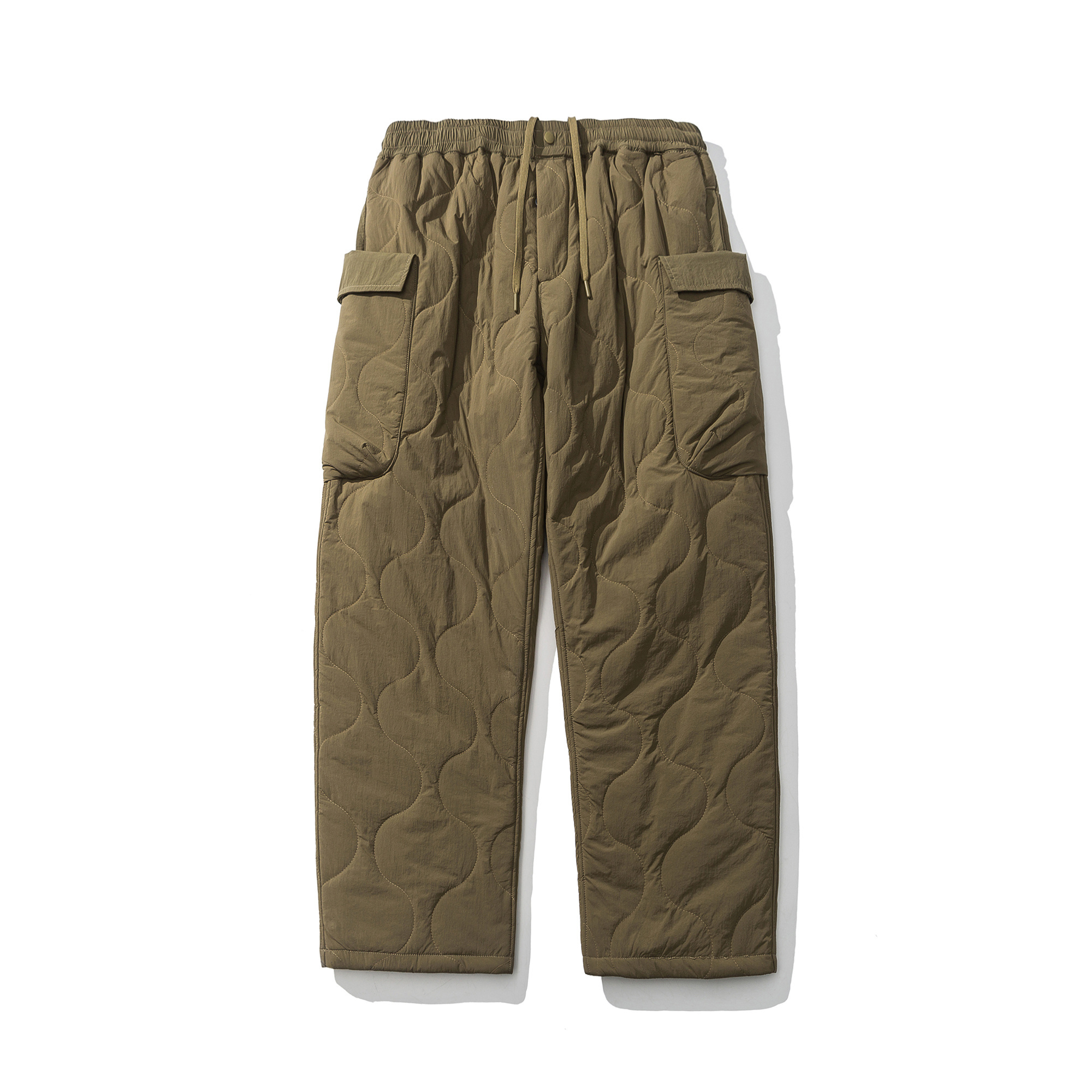 Nylon Cargo Pants - Khaki