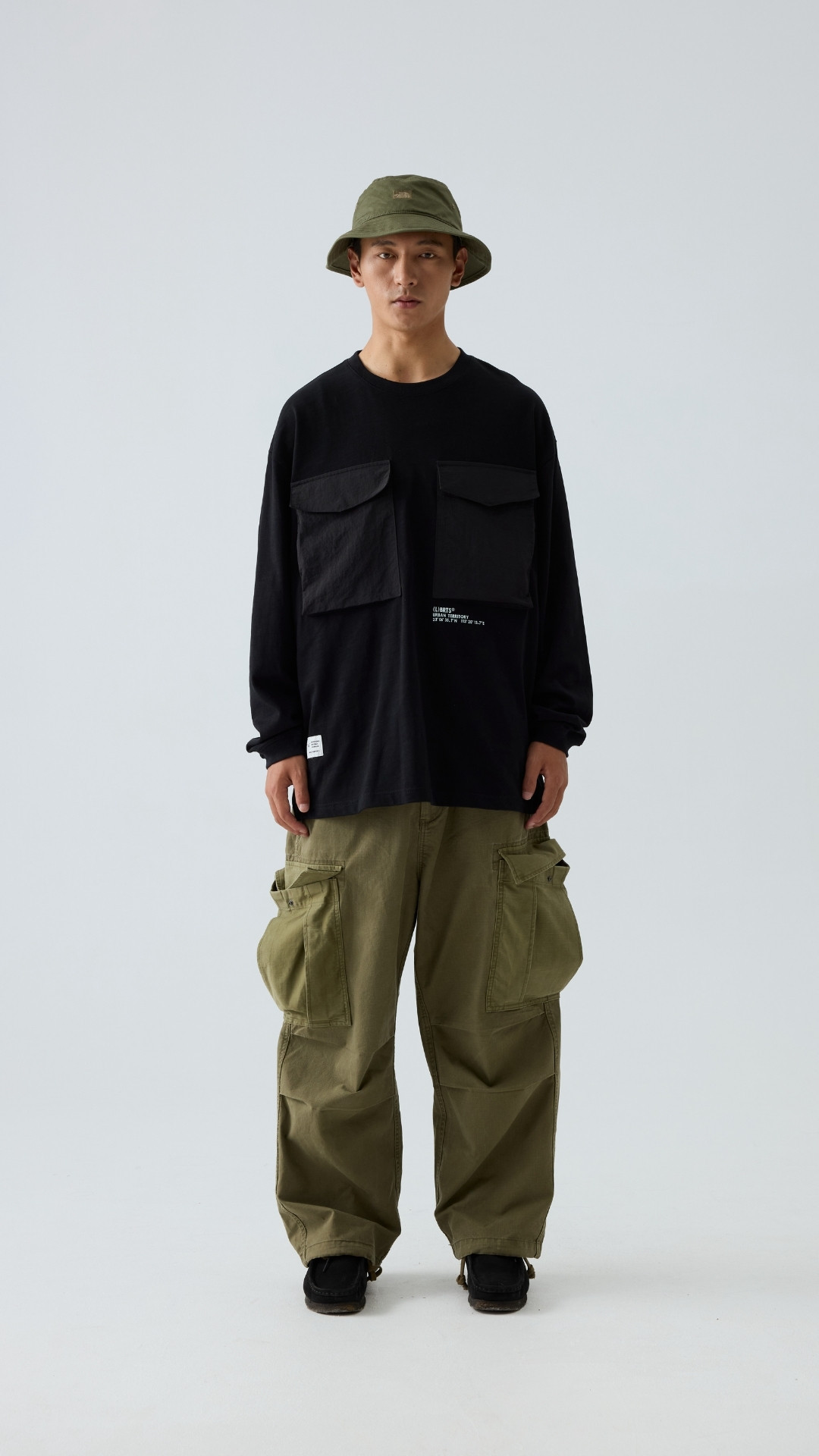 Men's Utility Long Sleeve T-Shirt with Multiple Pockets - Tactical Field Tee-Liberaturs