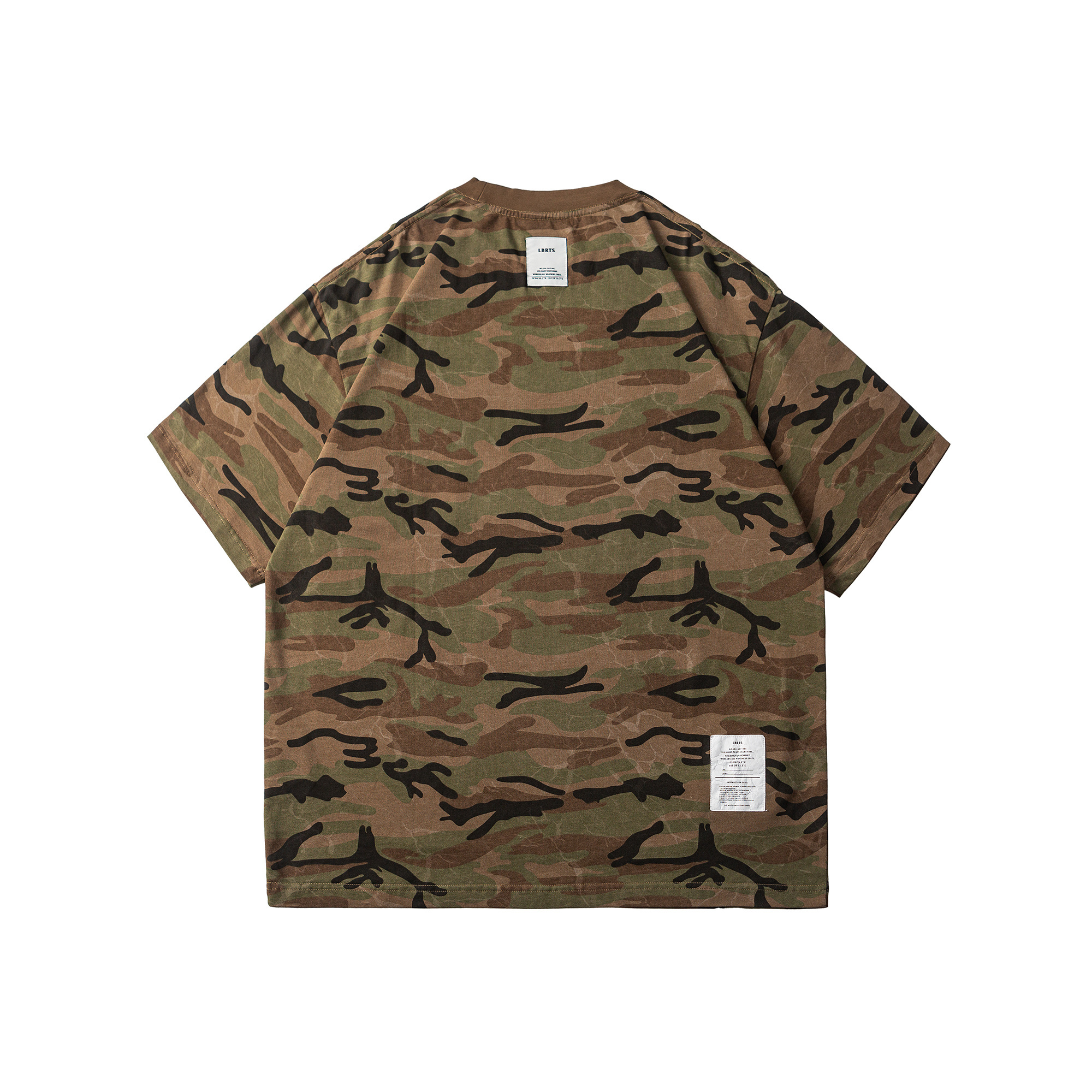 Men's Camo Crewneck T-Shirt - Relaxed Fit Casual Tee