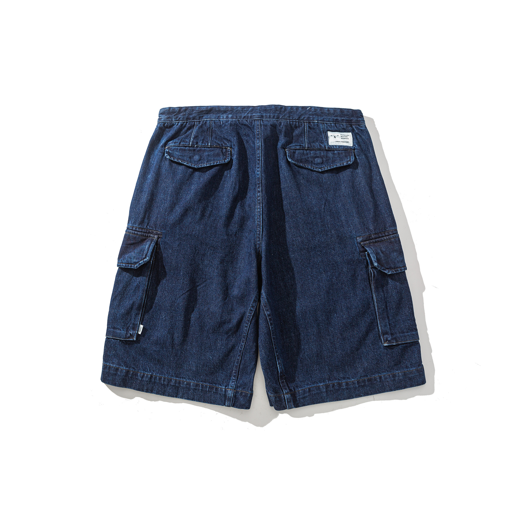 Men's Cargo Denim Shorts - Relaxed Fit Utility Shorts