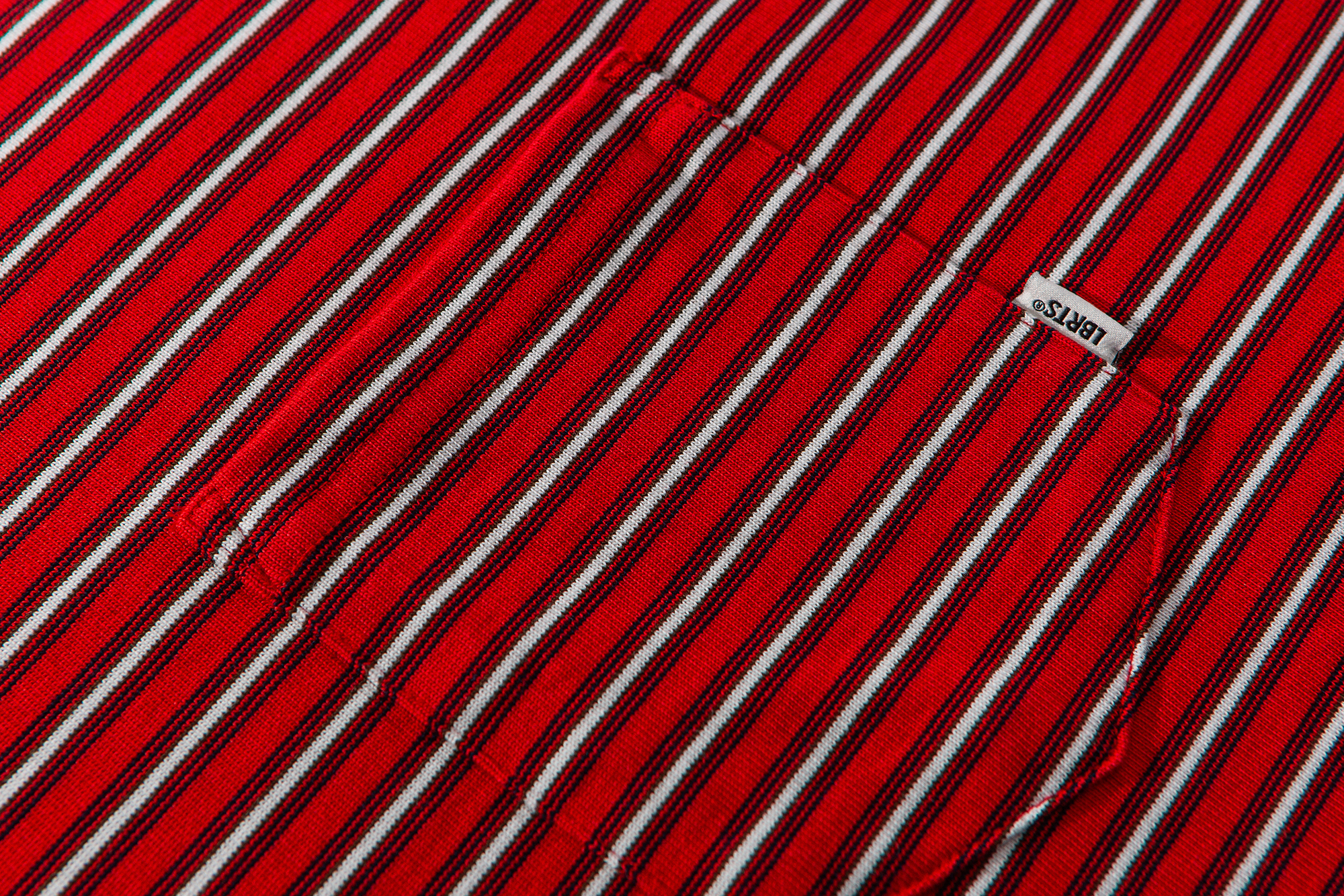 Men's Striped Crewneck T-shirt - Heavyweight Cotton
