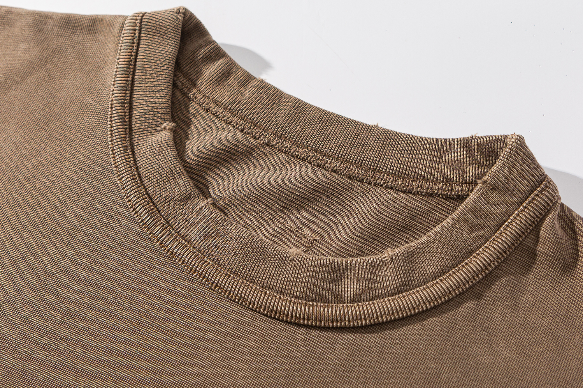Men's Garment Dyed Vintage Distressed Front & Back Graphic T-shirt - Heavyweight Cotton