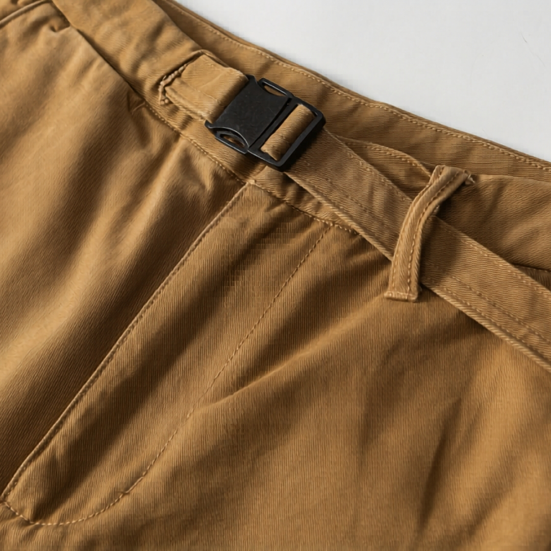 Men's Classic Chino Casual Shorts - Relaxed Fit Twill
