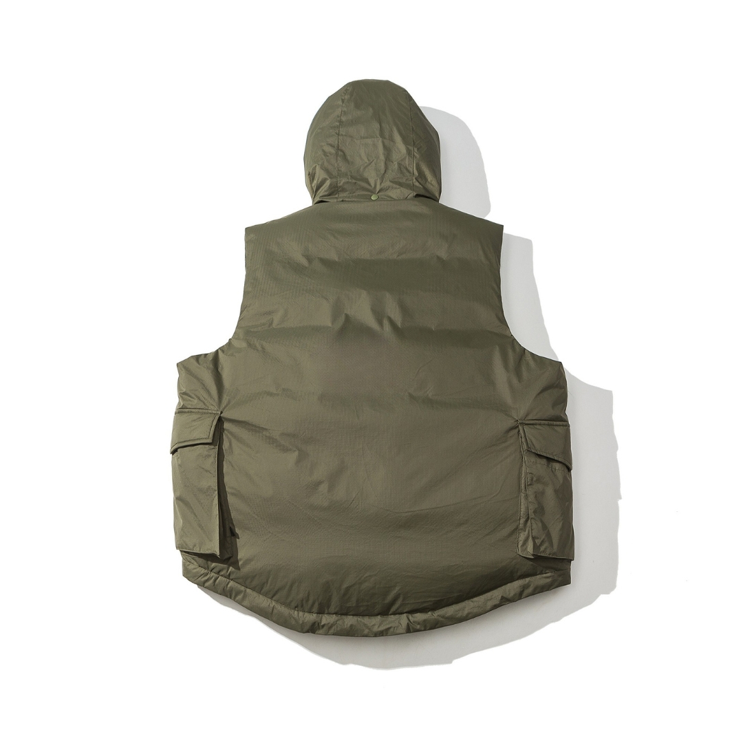 Men's Oversized Down Vest - Premium Insulated Puffer Vest-Liberaturs