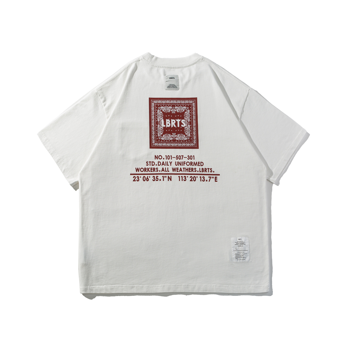 Men's Printed Short Sleeve Tee - Heavyweight Cotton Graphic T-Shirt