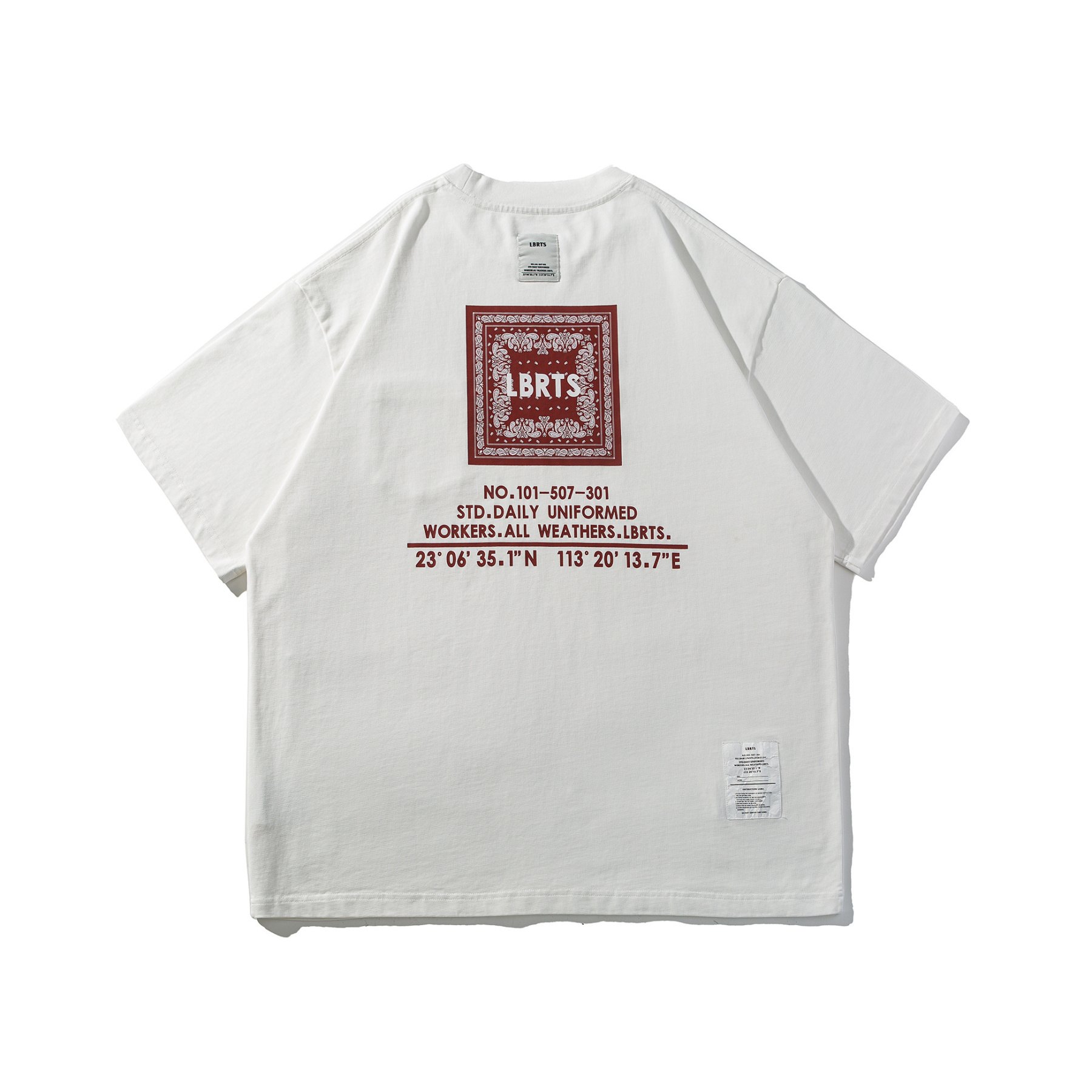 Men's Printed Short Sleeve Tee - Heavyweight Cotton Graphic T-Shirt