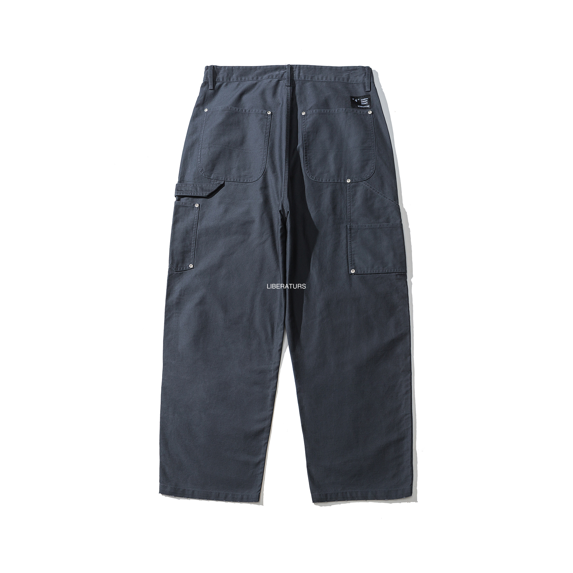Men's Logger Pants - 14oz Heavyweight Canvas Workwear Trousers -Liberaturs