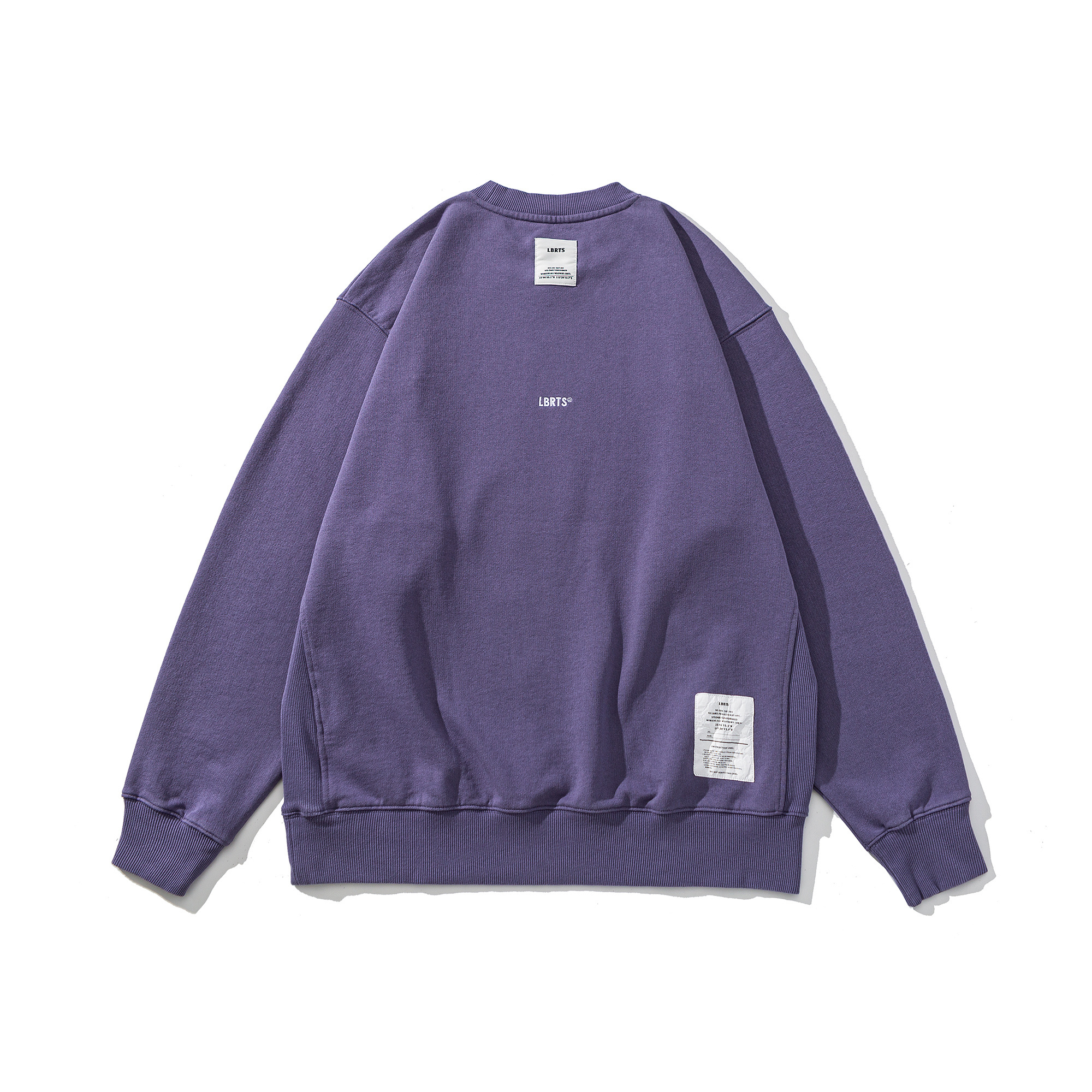 Men's Heavyweight Crewneck Sweatshirt - Embroidered Logo Pullover French Terry-Liberaturs