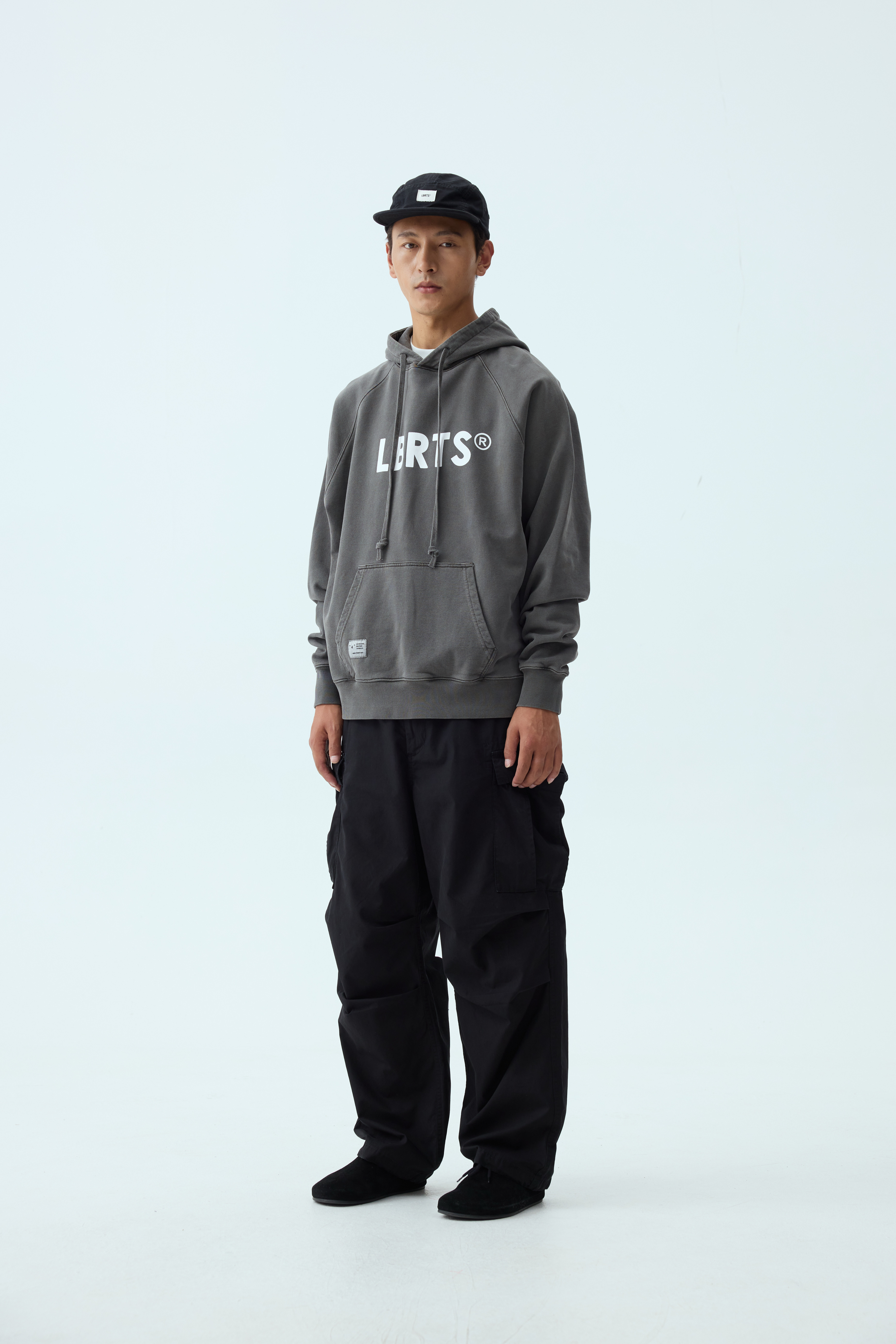 Garment-Dyed Heavyweight Military Print Hoodie