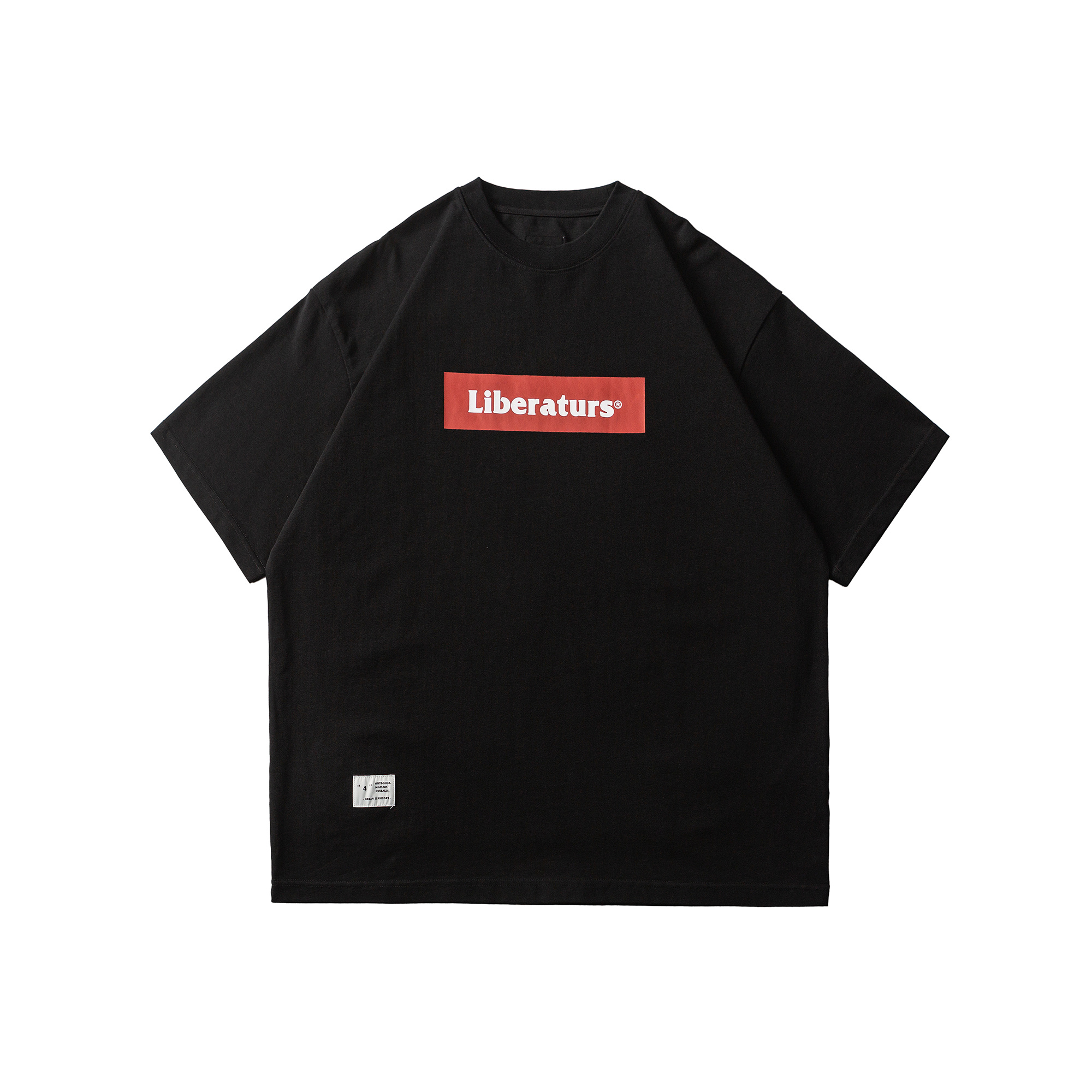 Men's Front & Back Box Logo Graphic Crewneck T-shirt - Heavyweight Cotton