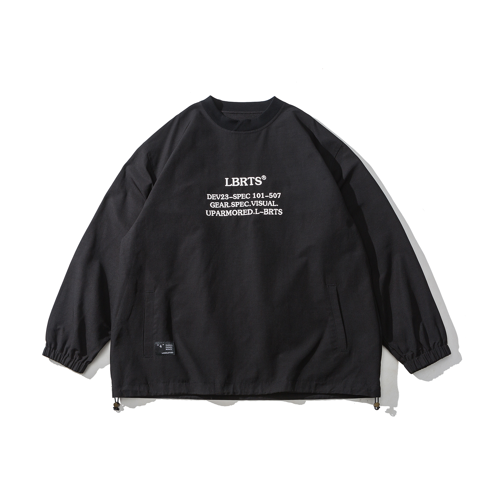 Men's Wind-Resistant Quarter-Zip Hoodie - Midweight Fleece Pullover -Liberaturs