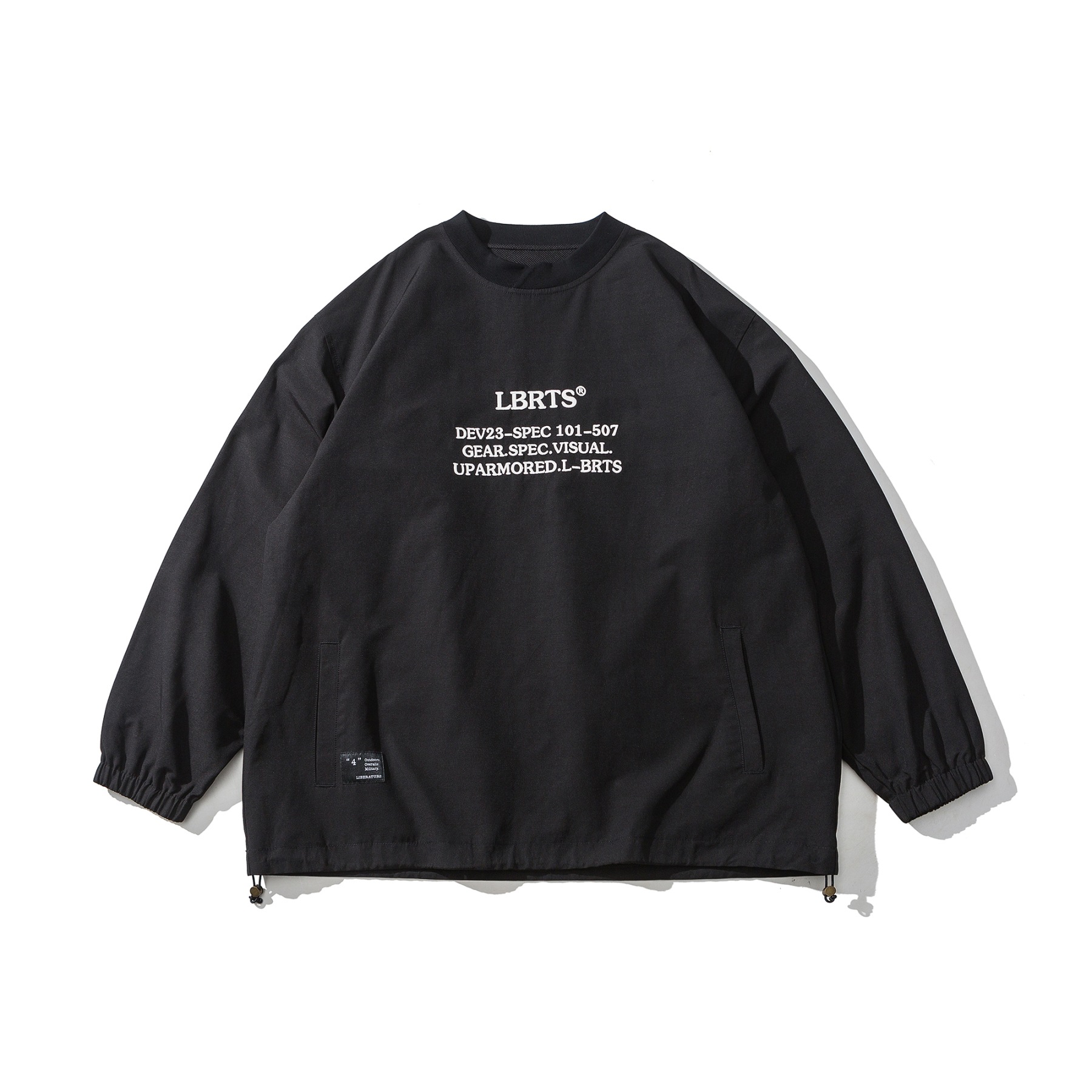 Men's Wind-Resistant Quarter-Zip Hoodie - Midweight Fleece Pullover -Liberaturs