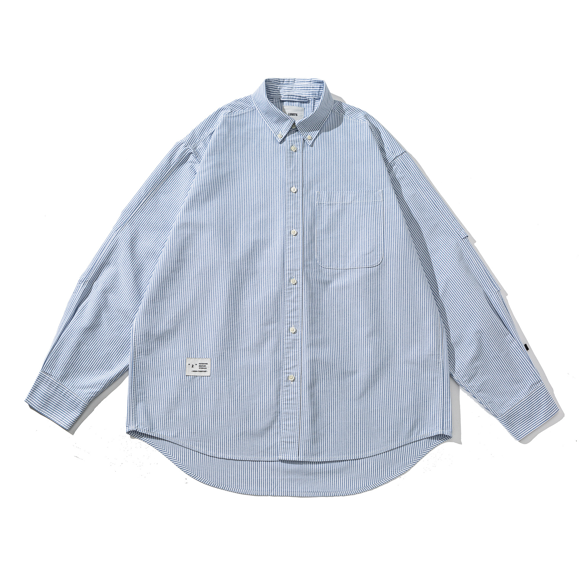 Men's Oxford Shirt | Classic Striped Button-Down | Liberaturs