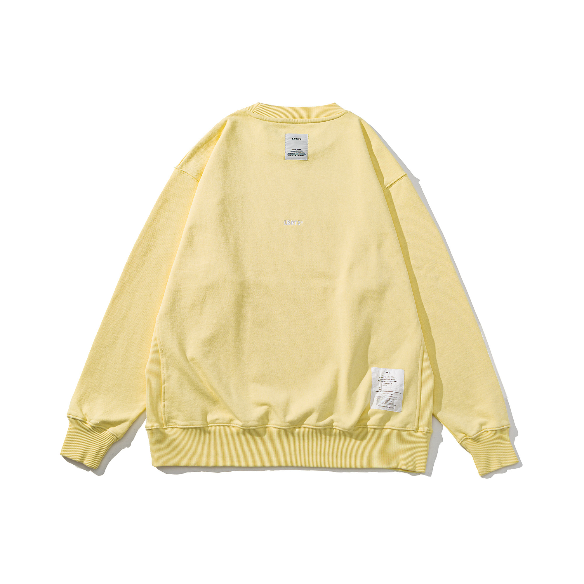 Men's Heavyweight Crewneck Sweatshirt - Embroidered Logo Pullover French Terry-Liberaturs