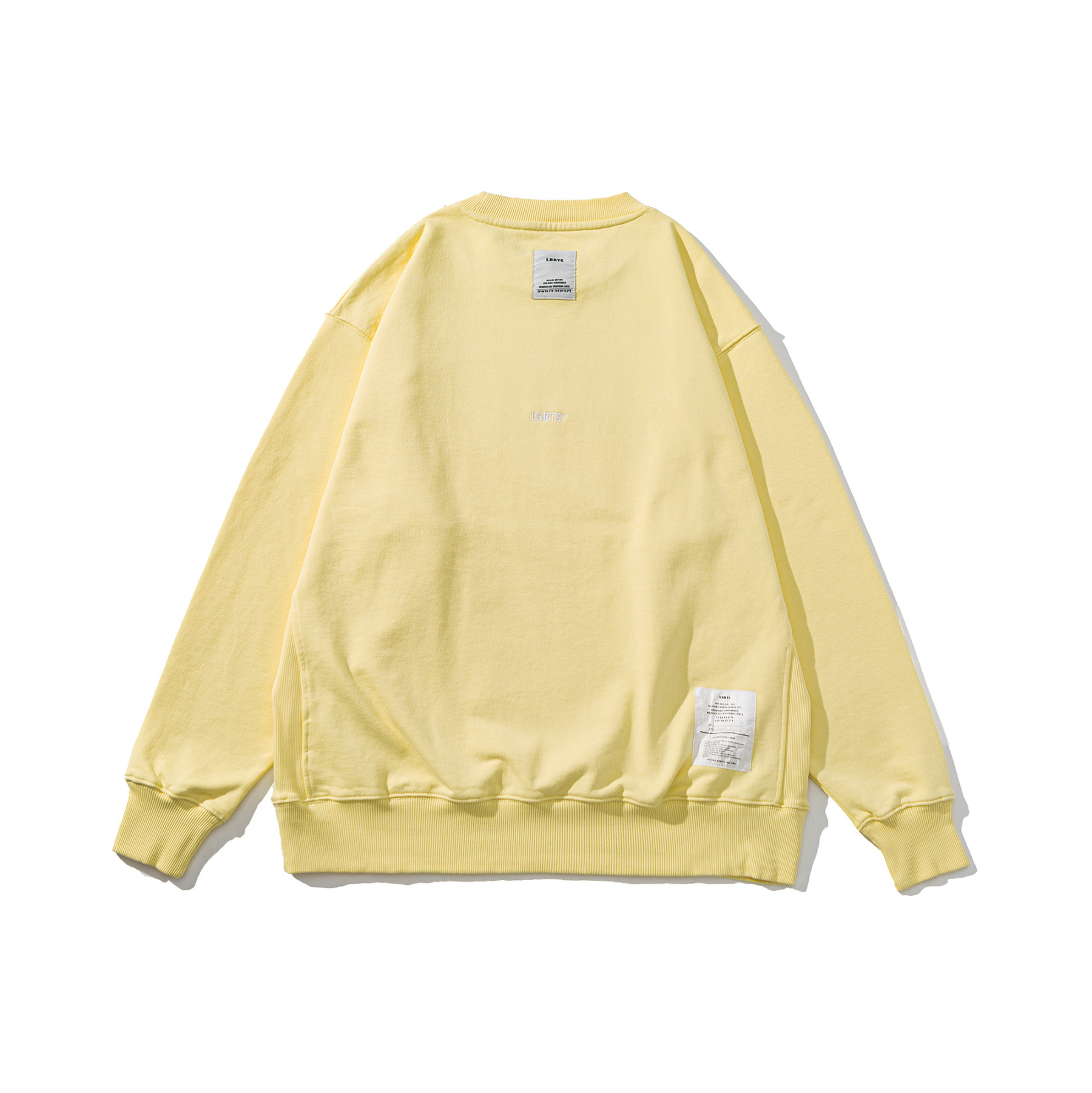 Men's Heavyweight Crewneck Sweatshirt - Embroidered Logo Pullover French Terry-Liberaturs