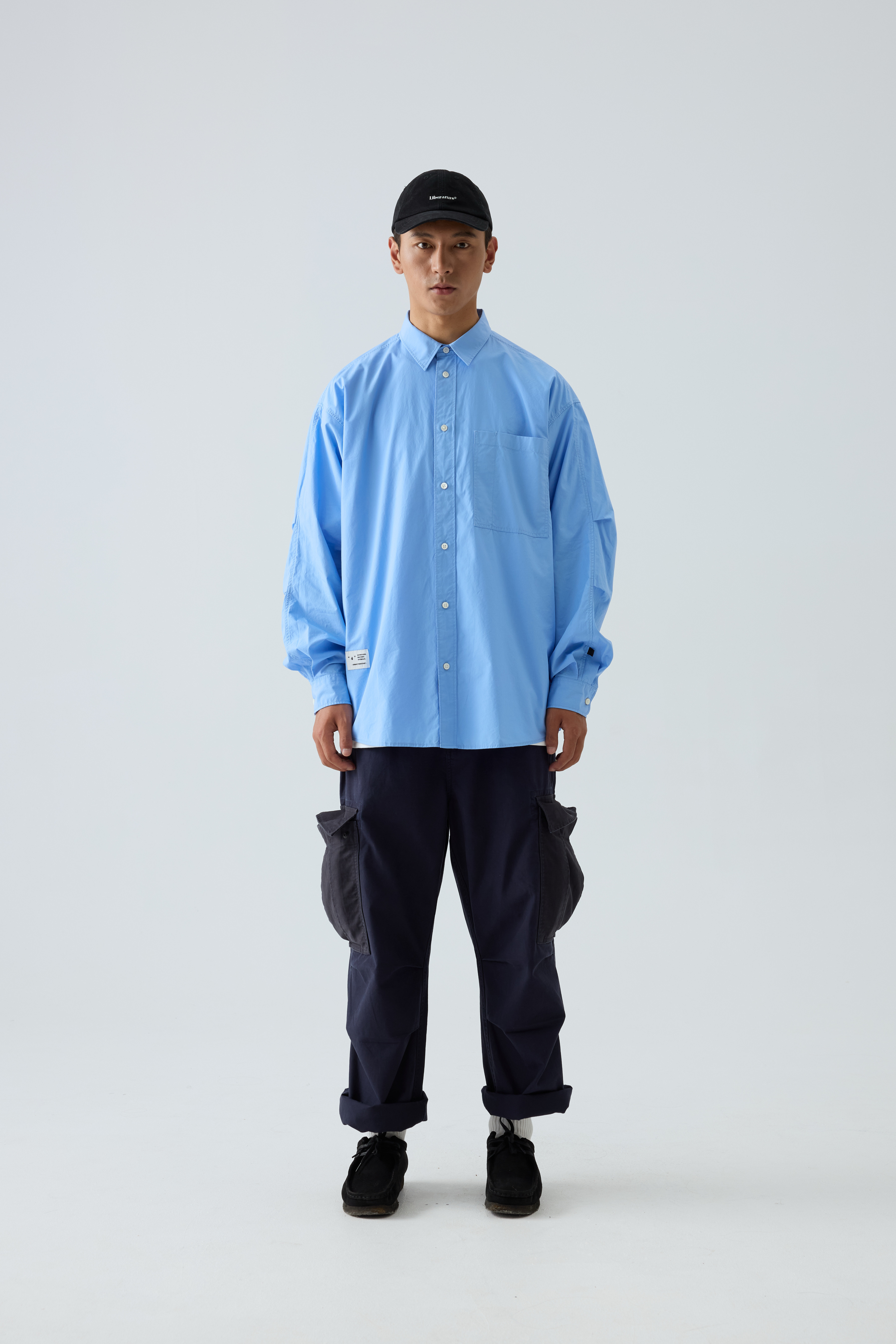 Men‘s Classic Utility Shirt - Oversized Pocket Shirt with Military Detail