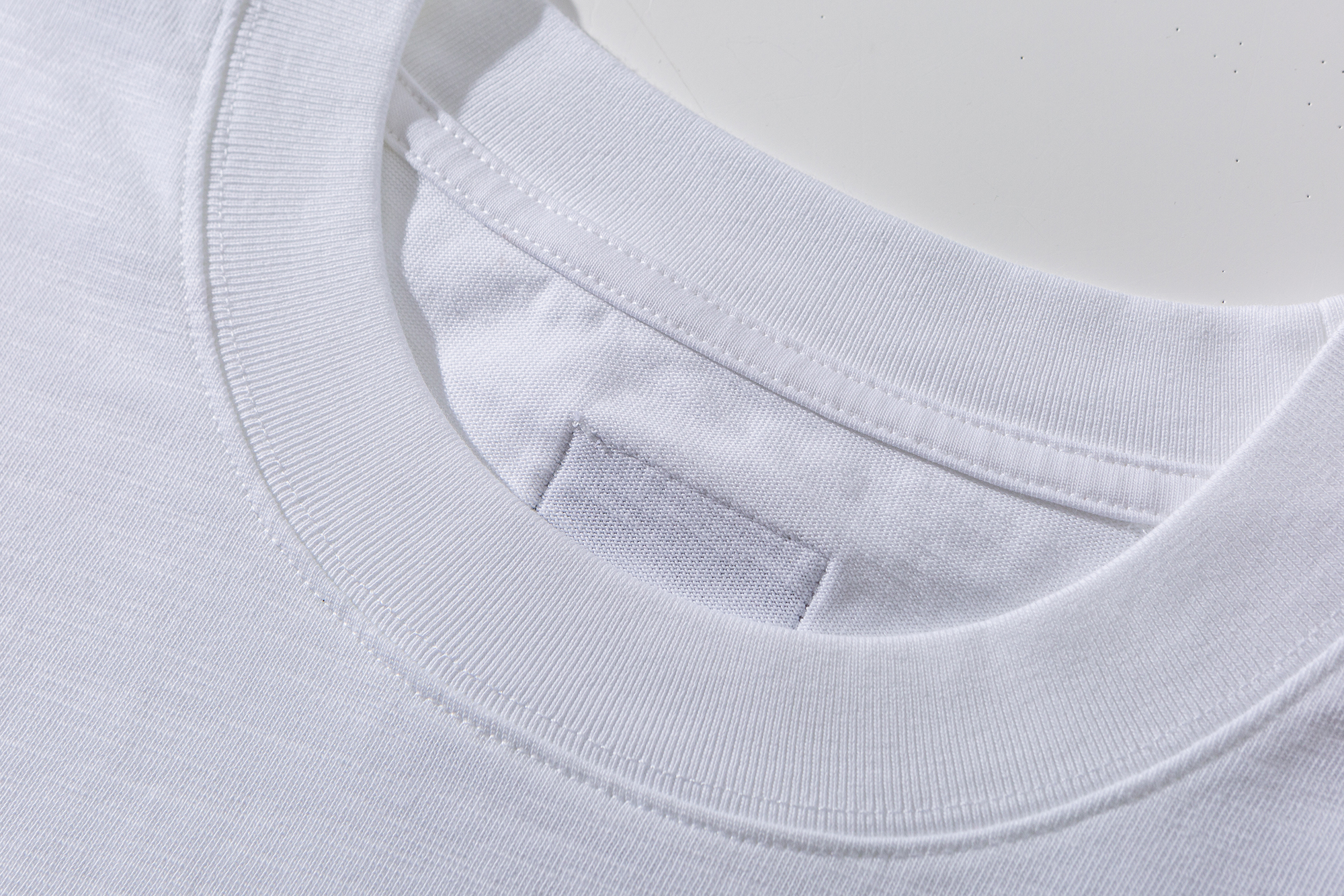 Men's Slub Cotton Pocket Crewneck T-shirt - Textured Mid-Weight Cotton