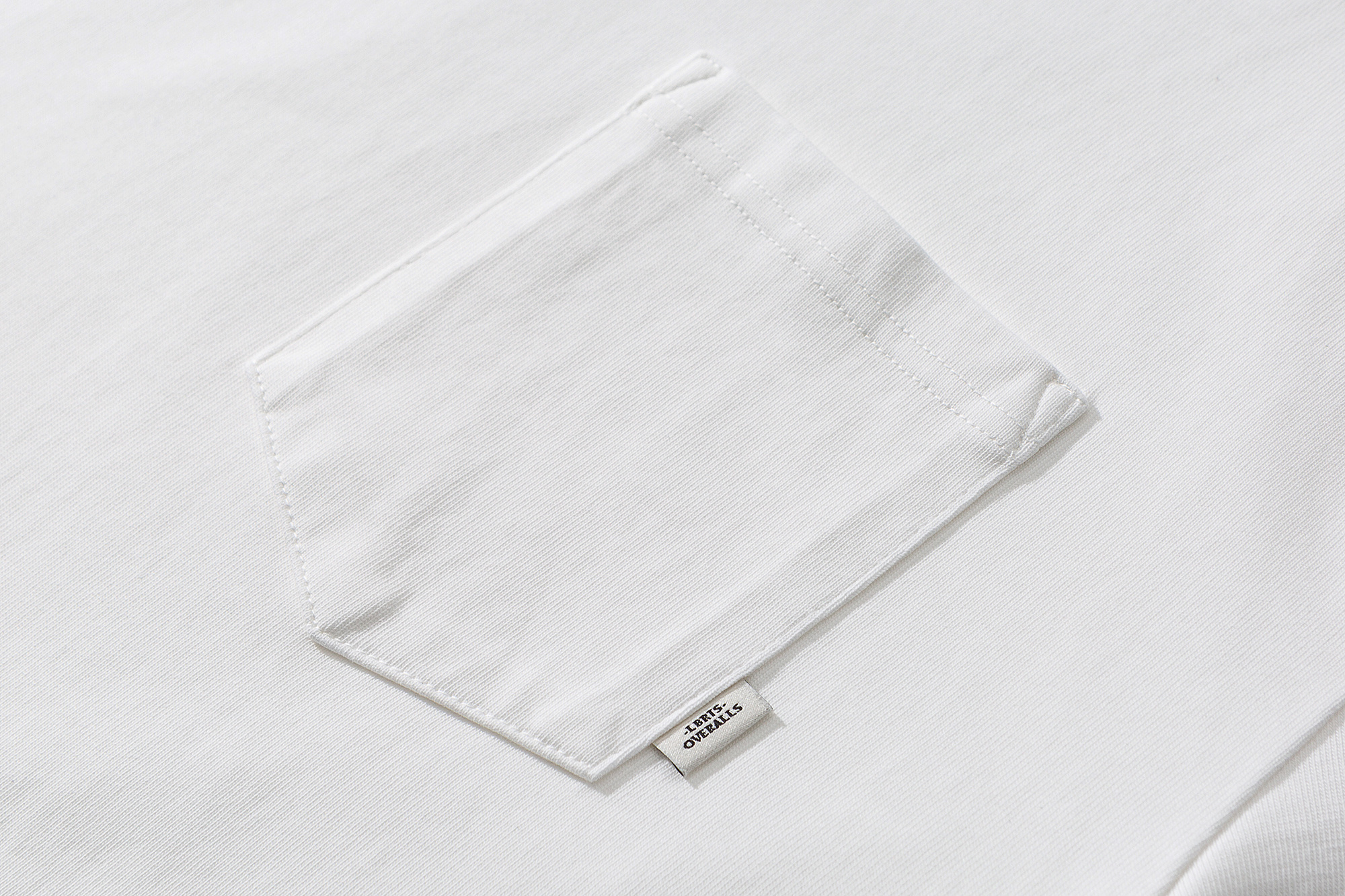 Men's Embroidered Pocket Long Sleeve Tee - 310gsm Heavyweight Crewneck