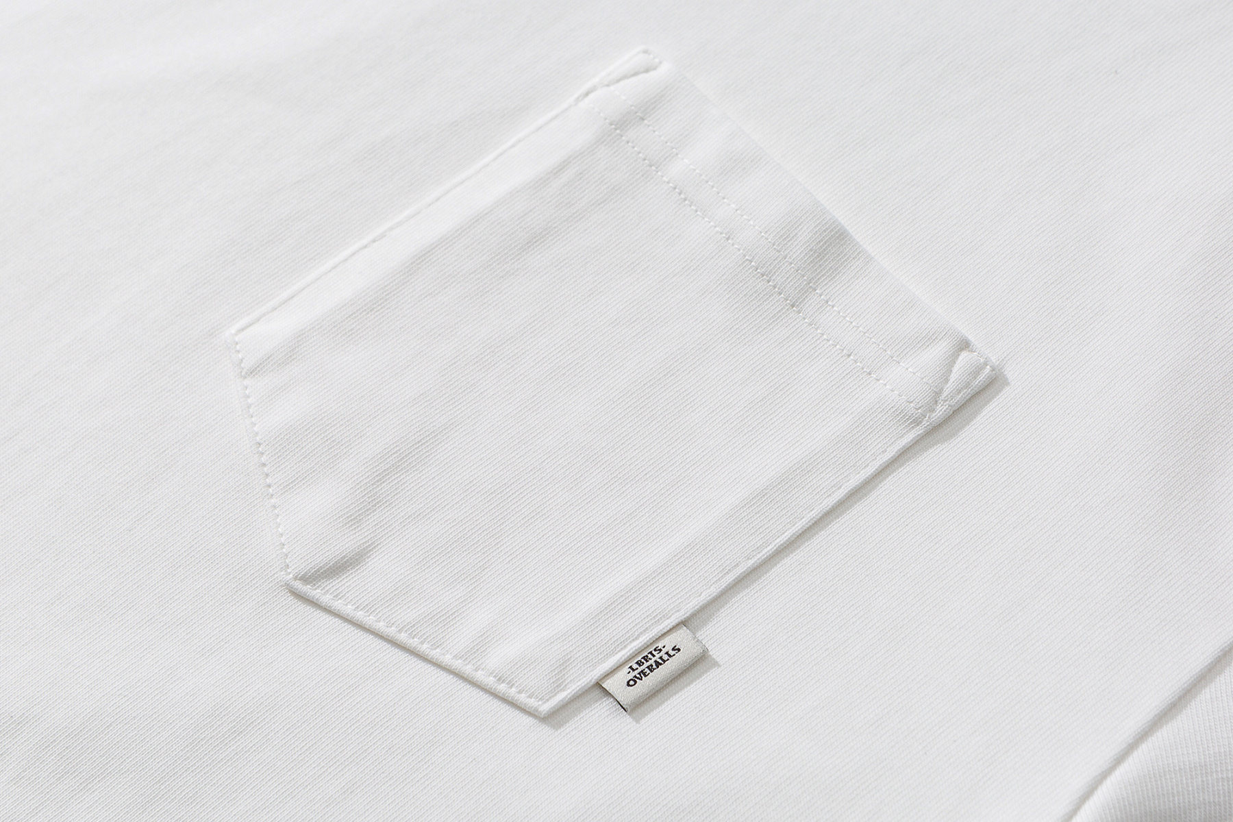 Men's Embroidered Pocket Long Sleeve Tee - 310gsm Heavyweight Crewneck