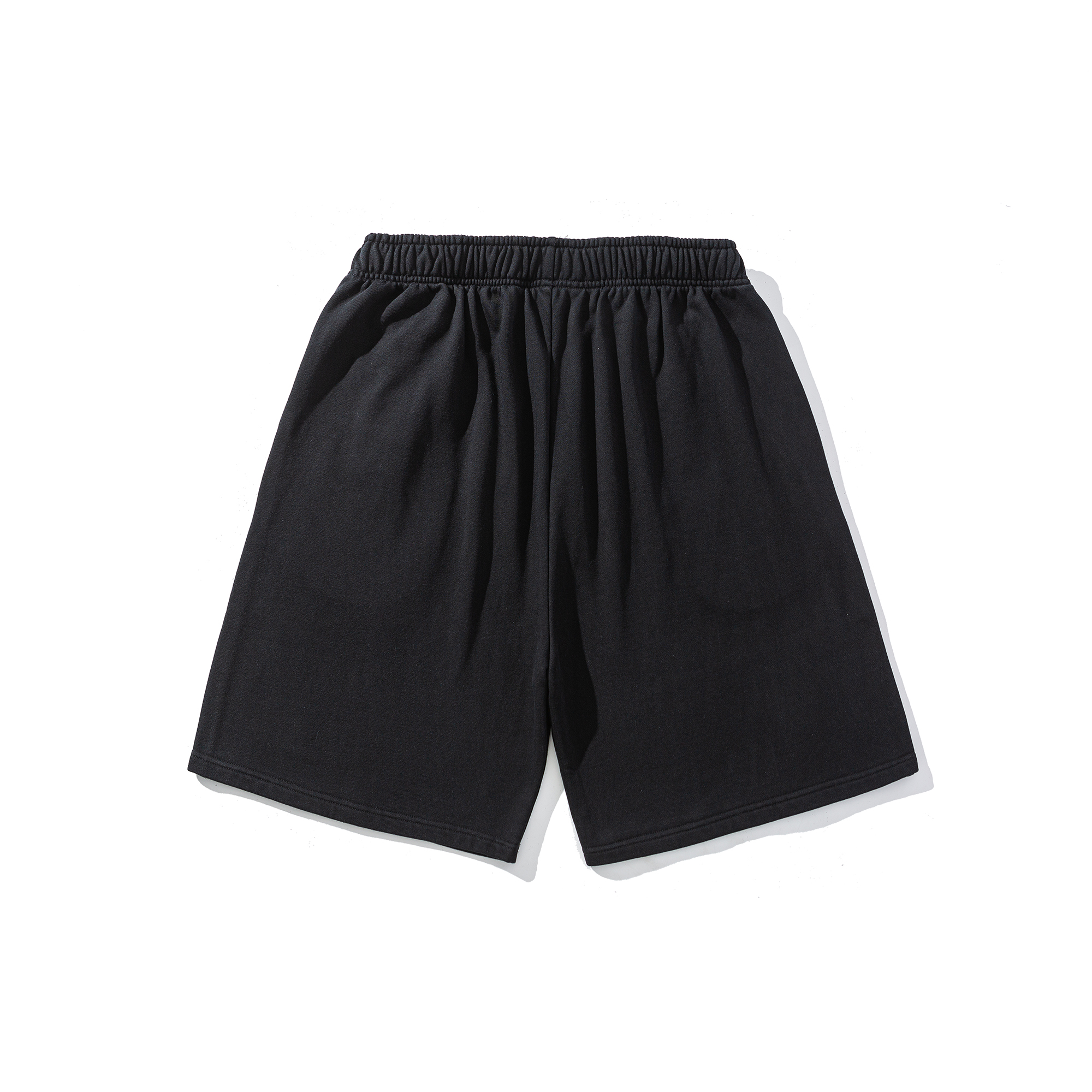 Men's Embroidered Casual Sweat Shorts - Relaxed Fit Cotton Knit
