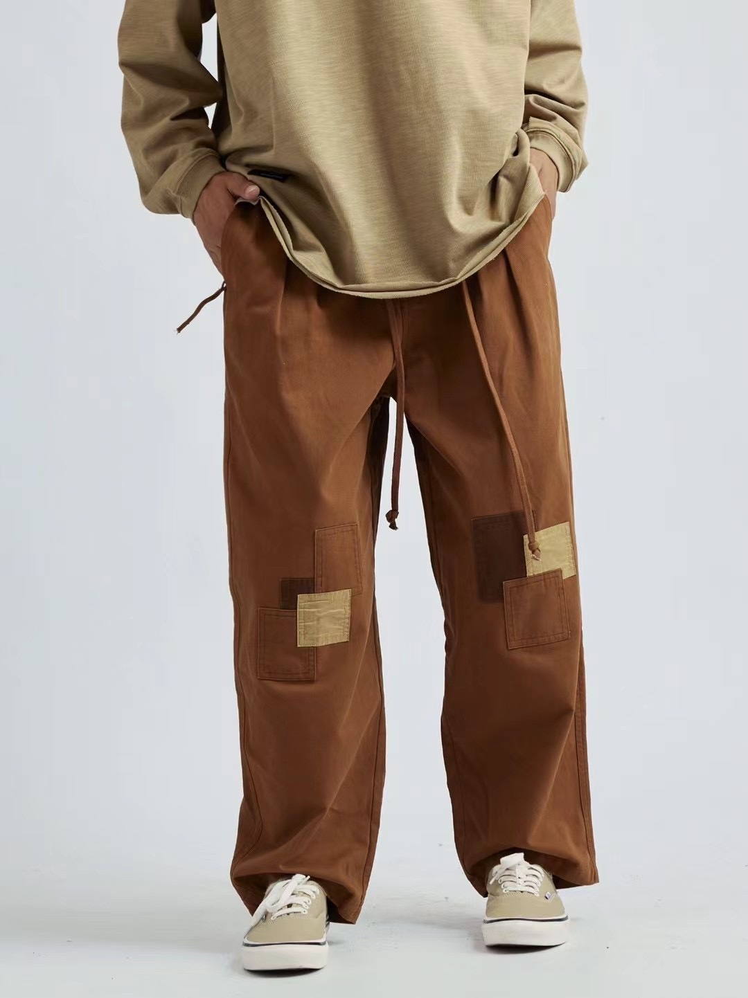 Men's Urban Utility Cargo Pants - Reinforced Knee & Patch Details -Liberaturs