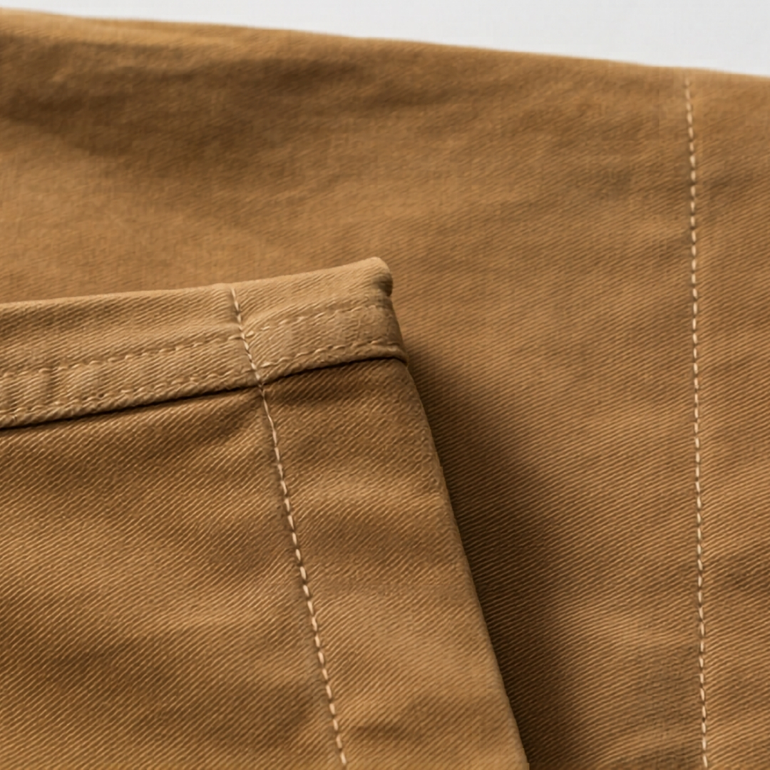 Men's Classic Chino Casual Shorts - Relaxed Fit Twill