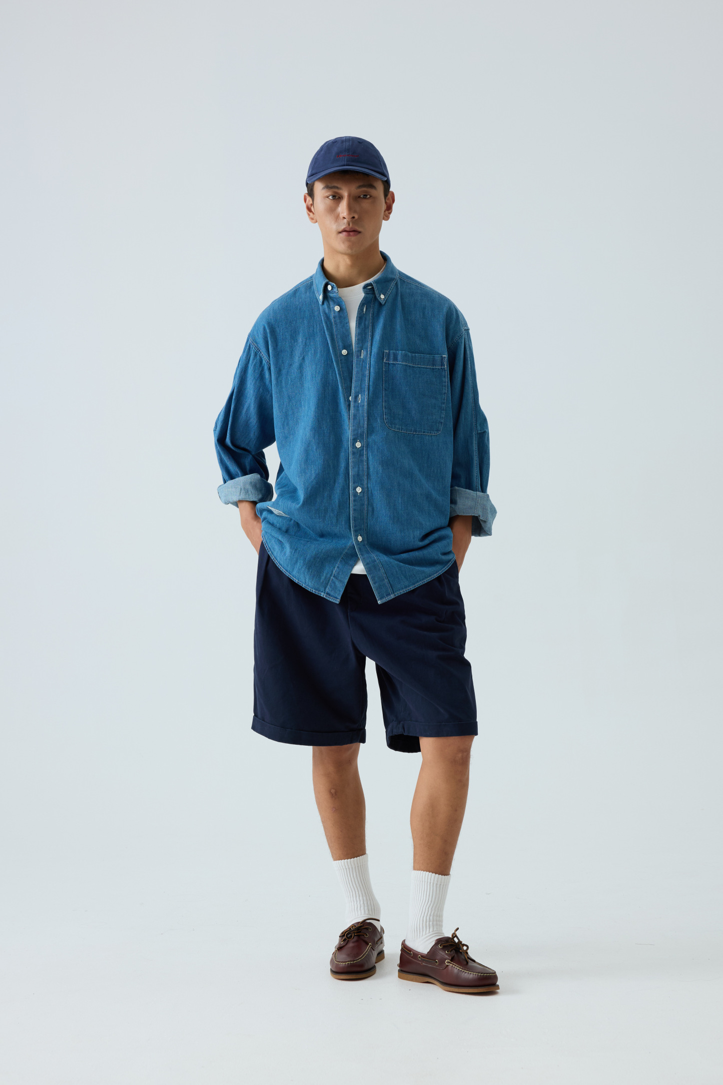 Men‘s B.D. Wash Denim Shirt - Oversized Utility Chambray Shirt