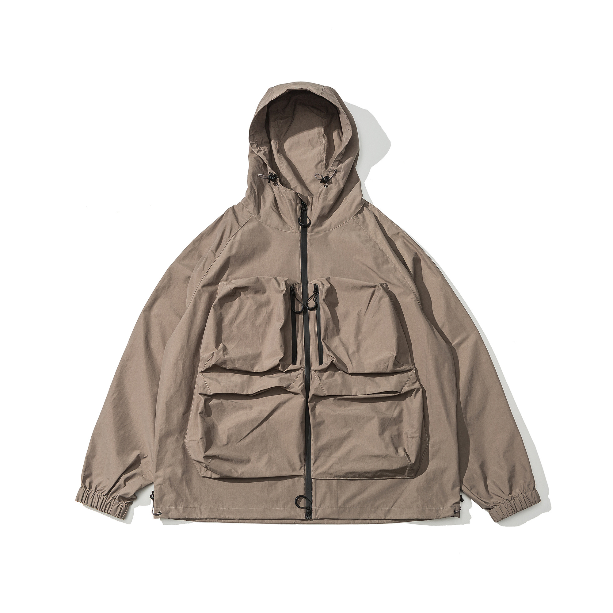 Men's Water-Resistant Hiking Jacket - Technical Shell with Utility Pockets-Liberaturs