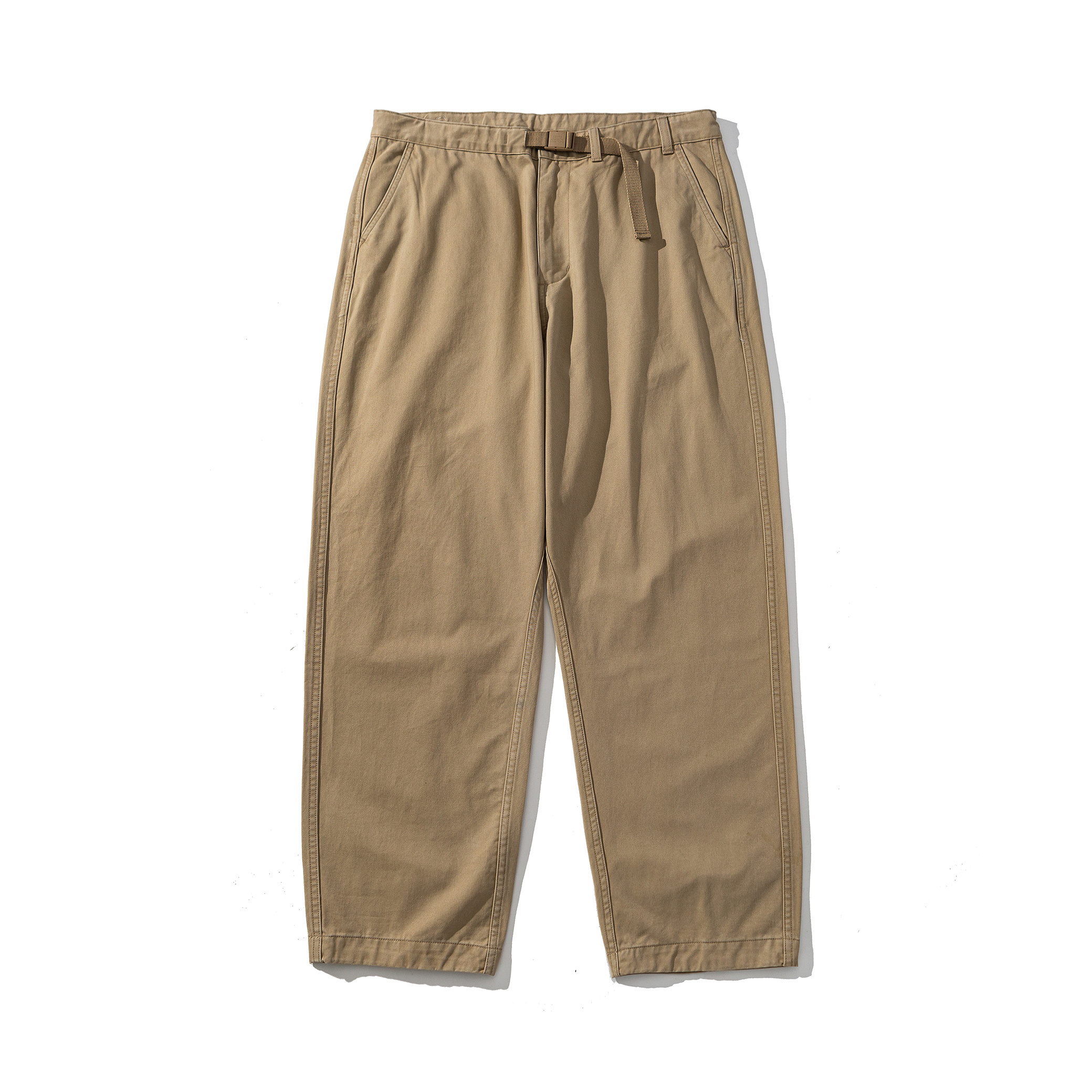 Men's Tapered Fit Casual Pants - Relaxed Twill Utility Trousers