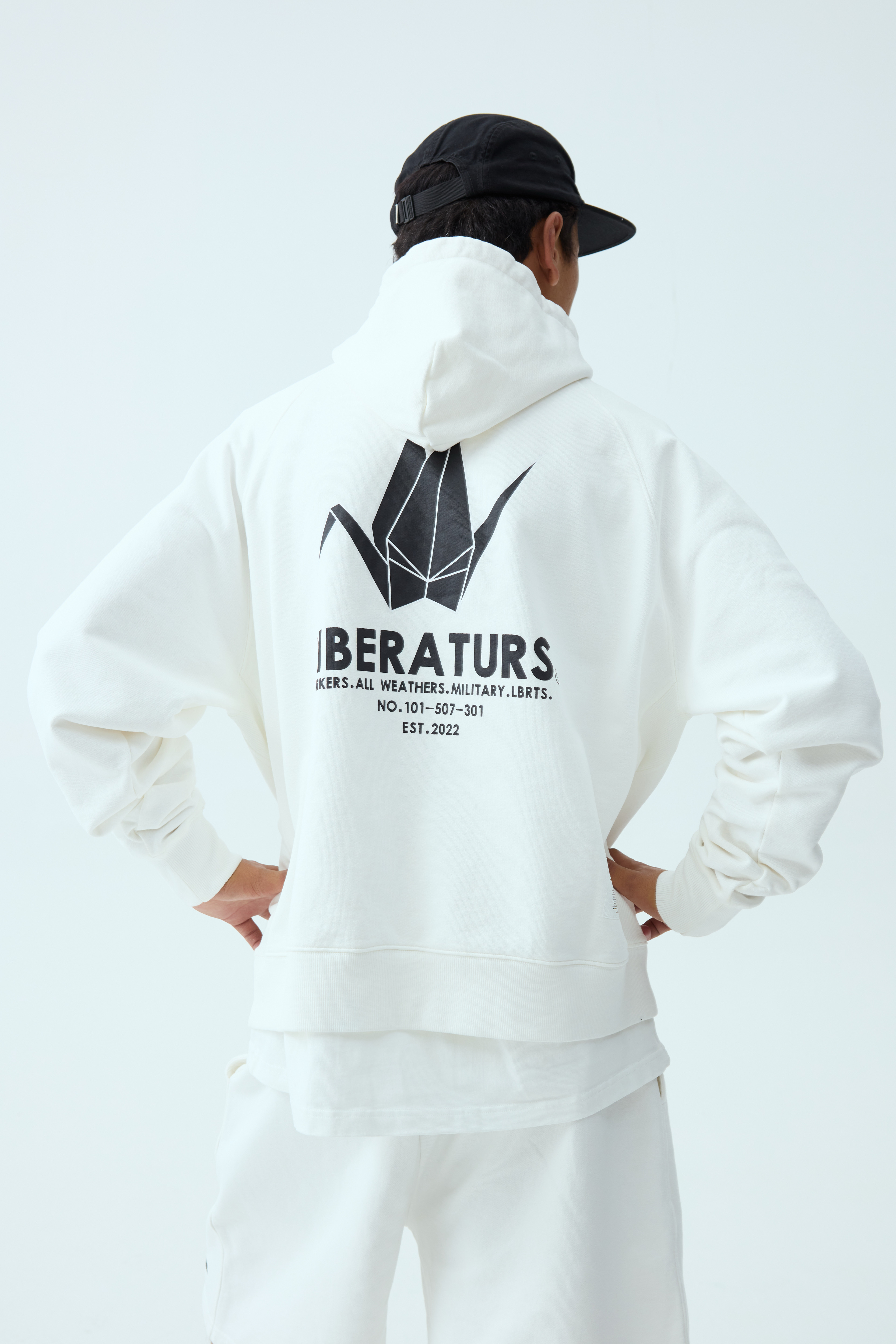 Paper Crane Print Hoodie