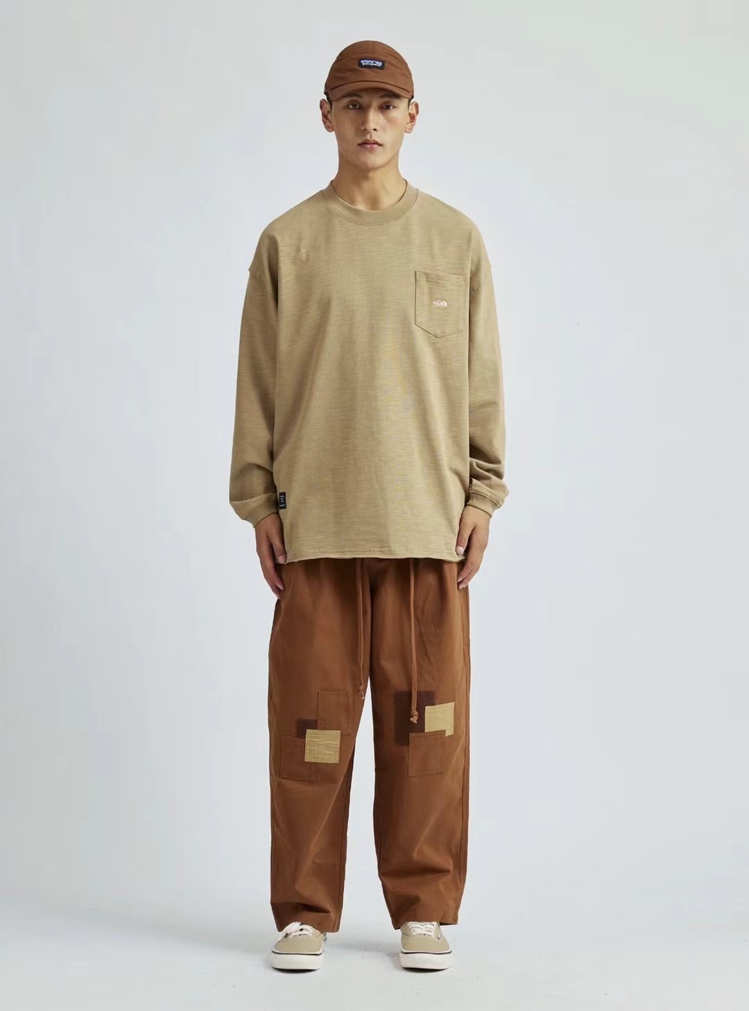 Men's Urban Utility Cargo Pants - Reinforced Knee & Patch Details -Liberaturs