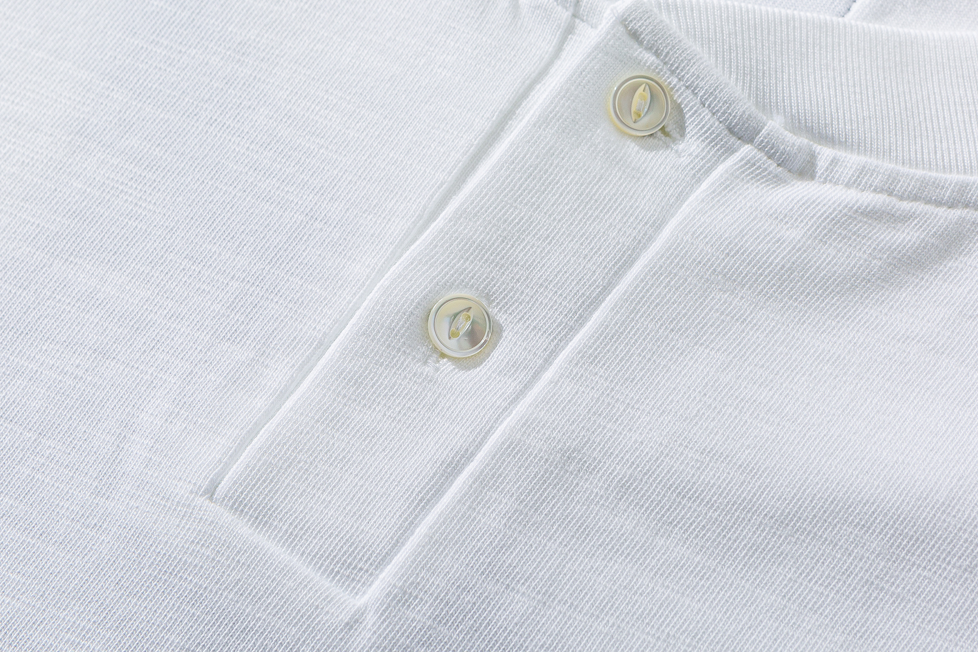 Men's "Sail" Henley Neck T-shirt - Mid-Weight Cotton