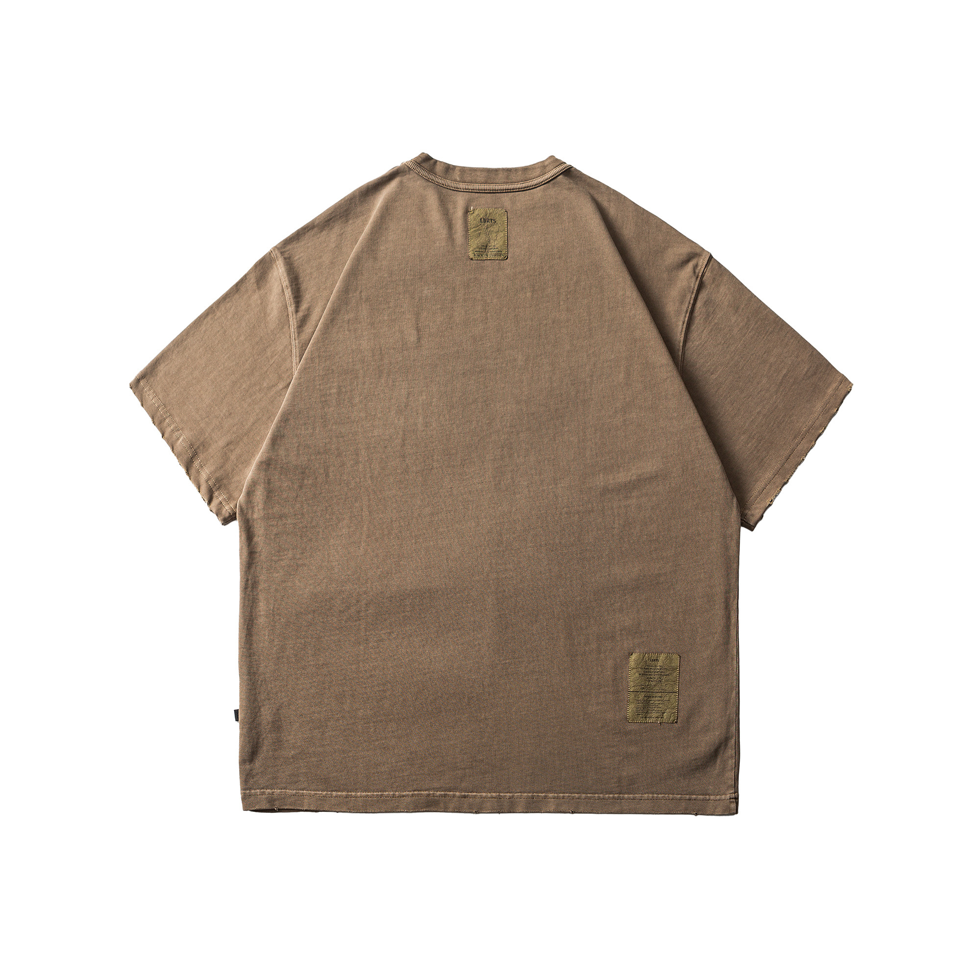 LD0102NT-成衣染-复古做旧磨破Pockrt Tee | Photo 9