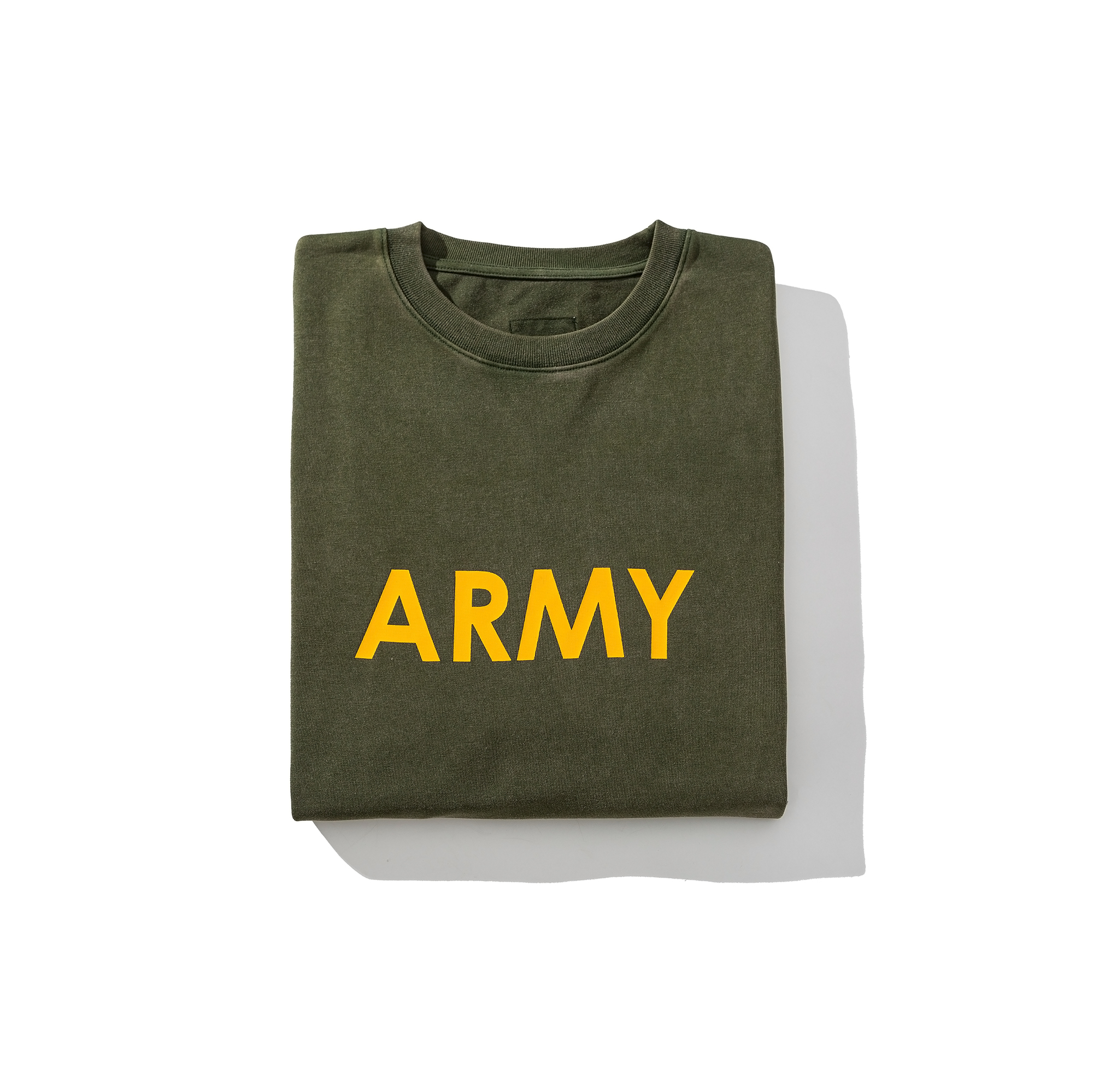Heavyweight Washable-Fade ARMY Graphic Tee