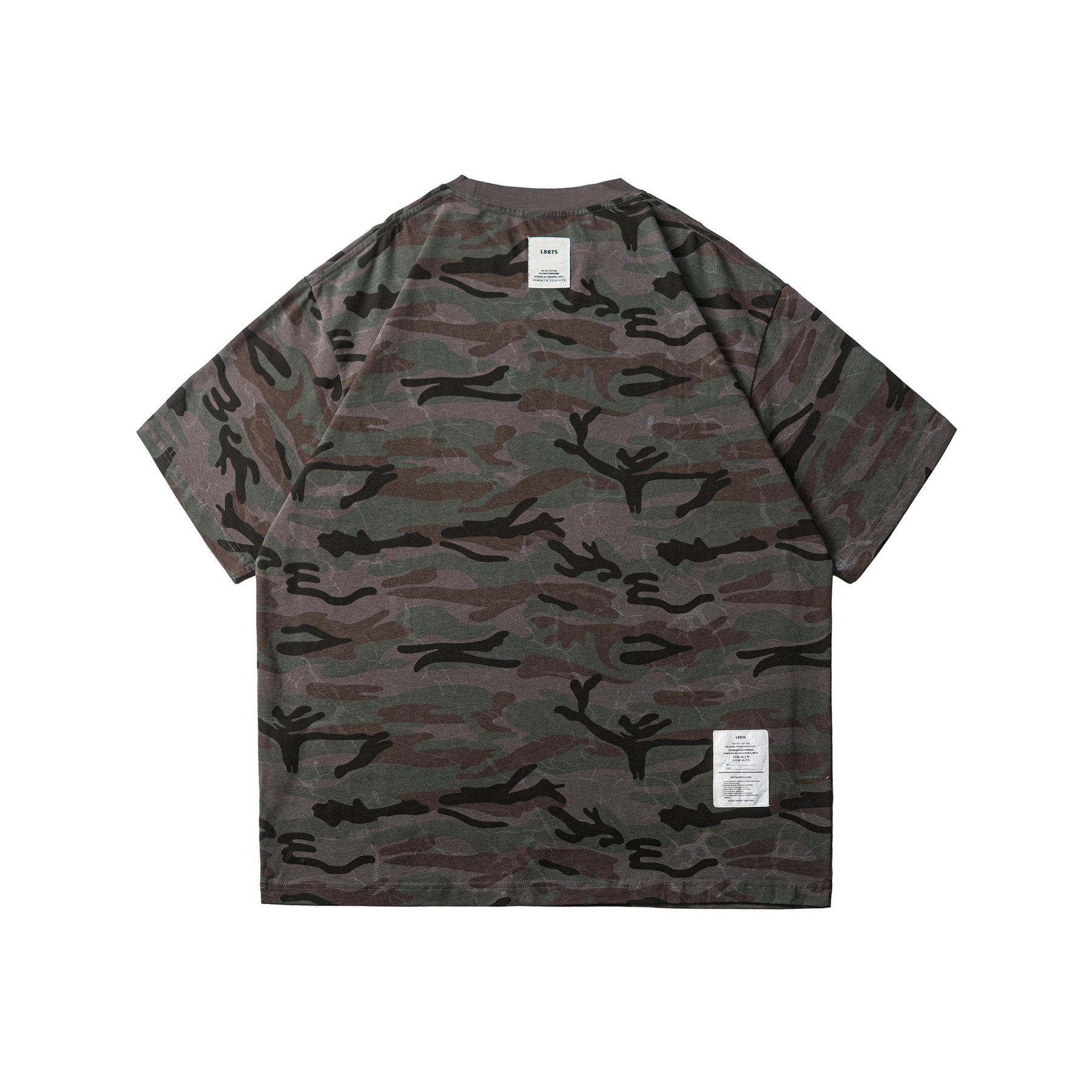 Men's Camo Crewneck T-Shirt - Relaxed Fit Casual Tee