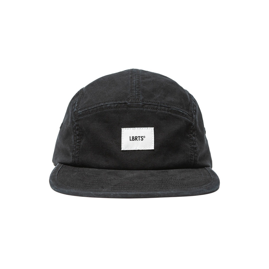 Chigu-Meiding Flat Brim Cap – Washed Cotton Black-Liberaturs