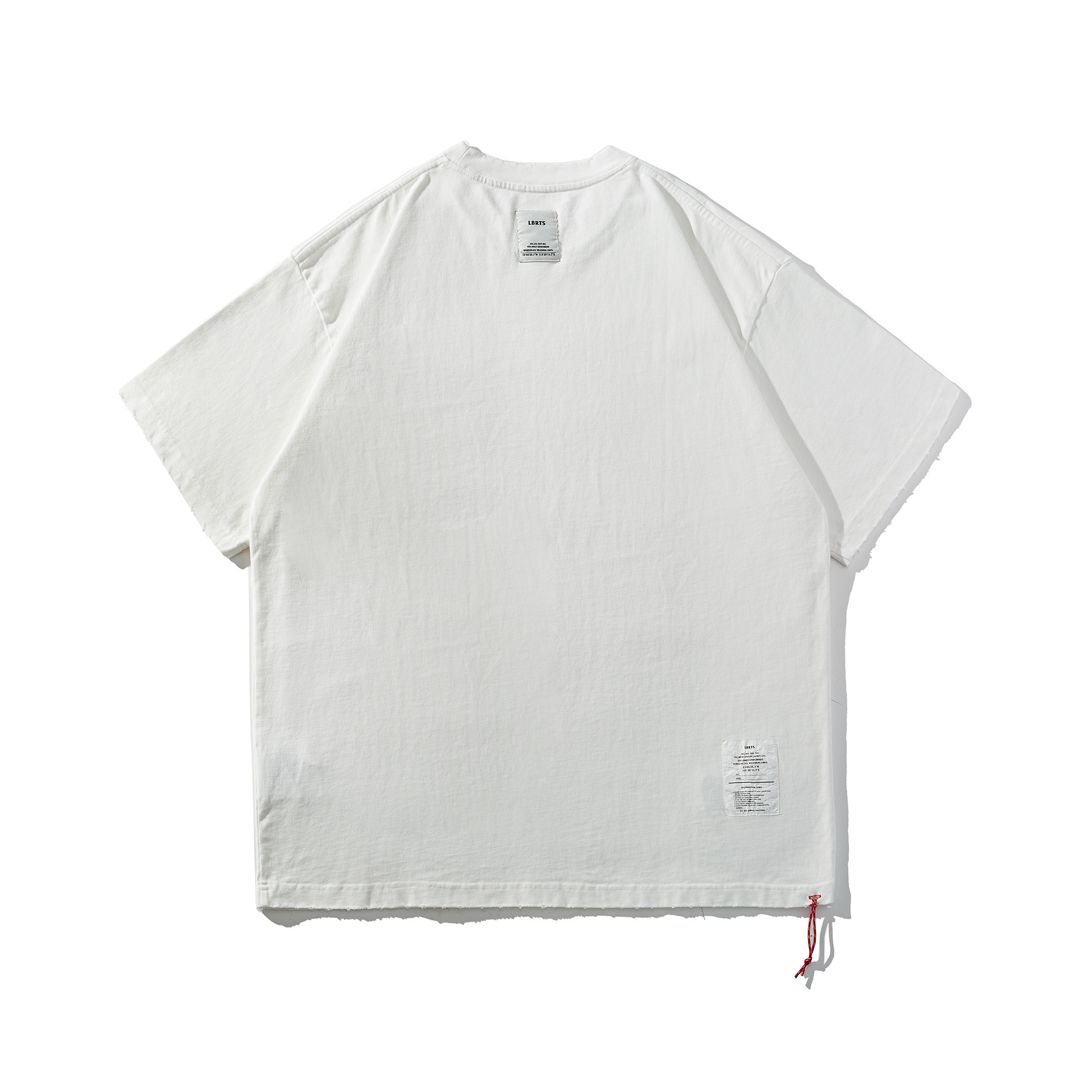 Men's Triple Pocket Distressed Crewneck T-shirt - Lightweight Cotton