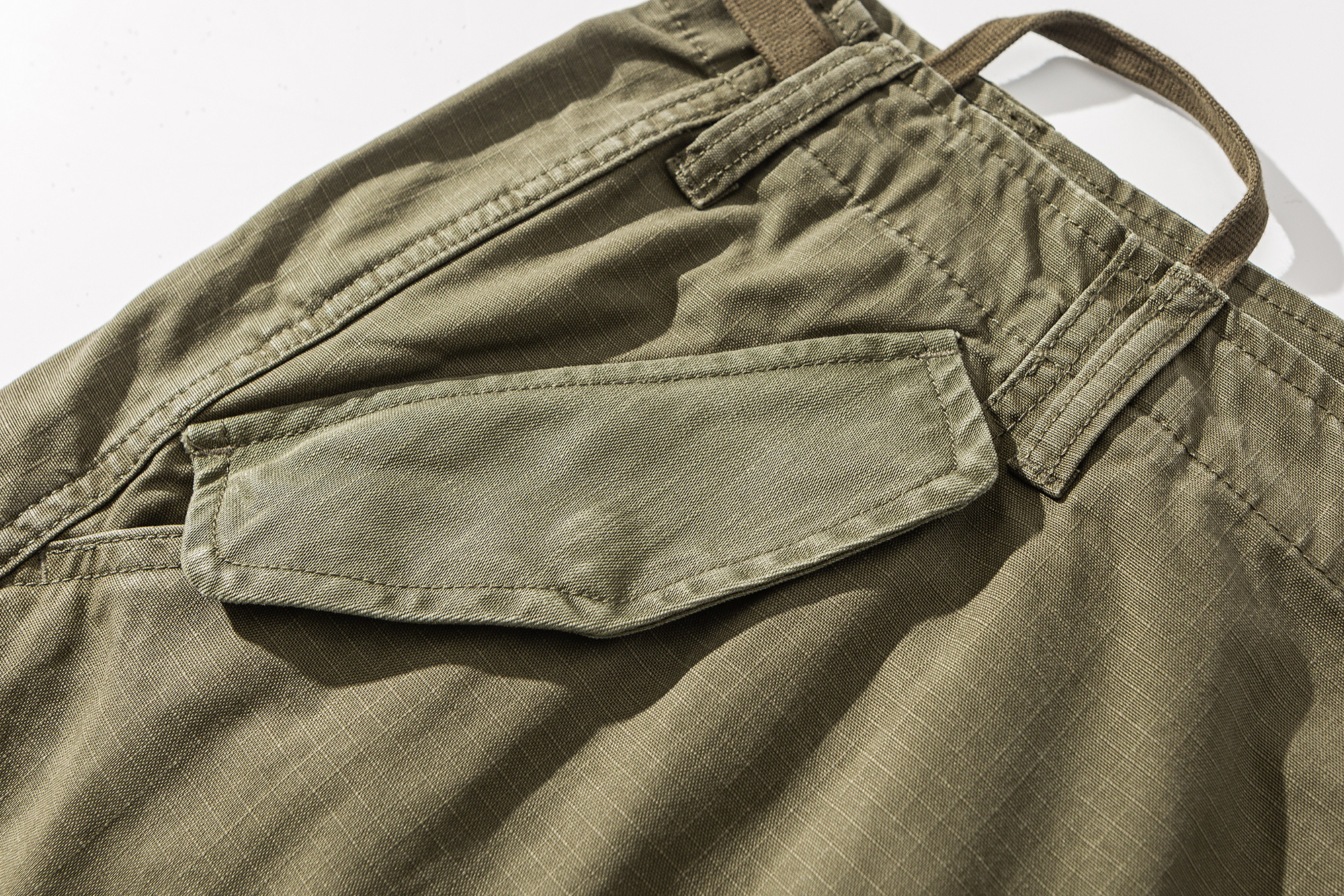 Men's Color-Block Cargo Pen Pocket Casual Shorts - Relaxed Fit Cotton