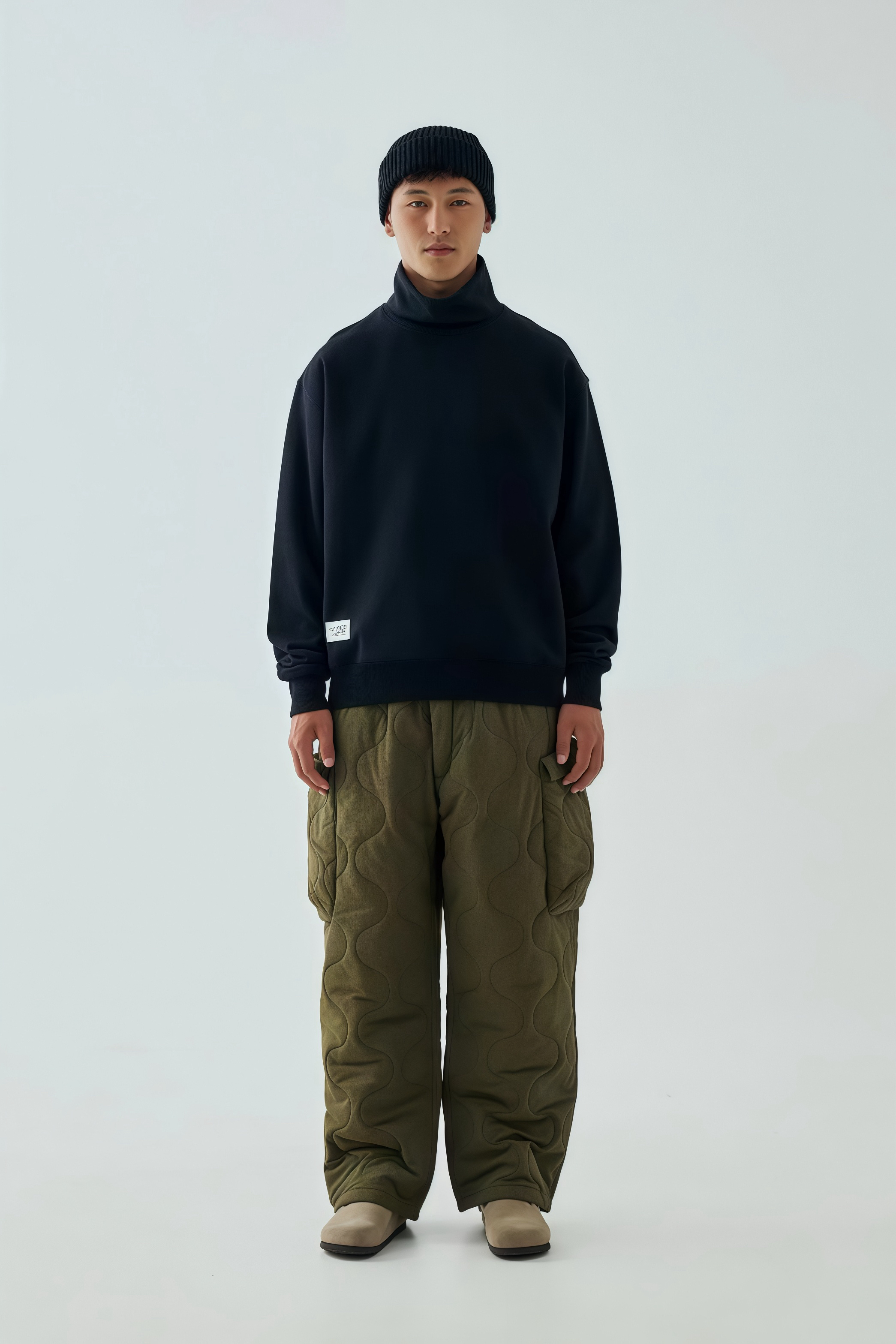 Men's Outdoor Nylon Cargo Pants - Water-Resistant Utility Pants-Liberaturs | Side angle