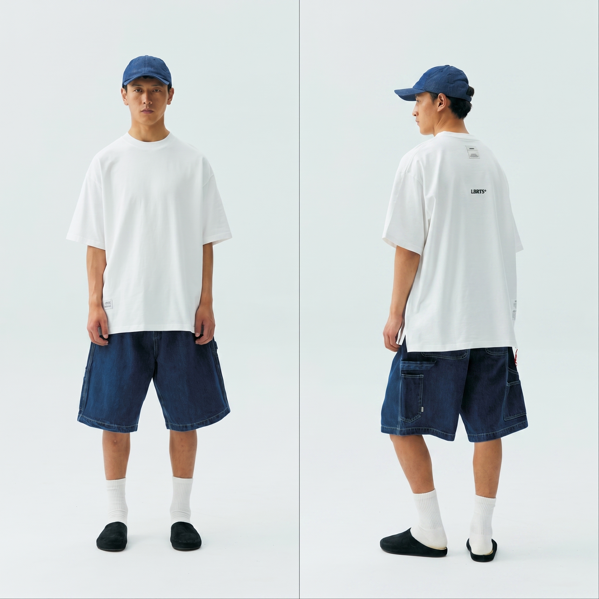 Men's Solid Crewneck Pocket T-shirt - Mid-Weight Cotton